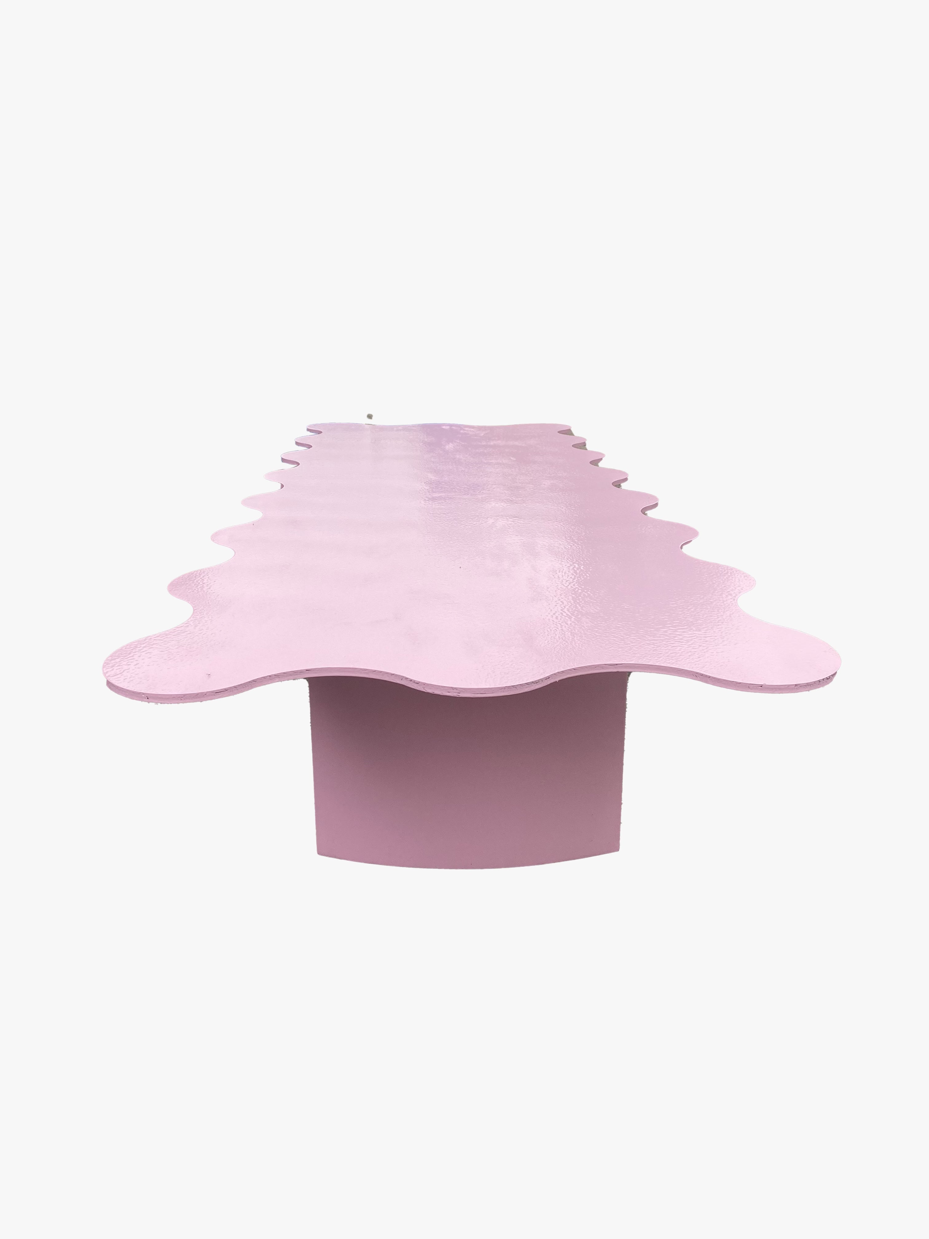 Kids Light Pink Wavy Table