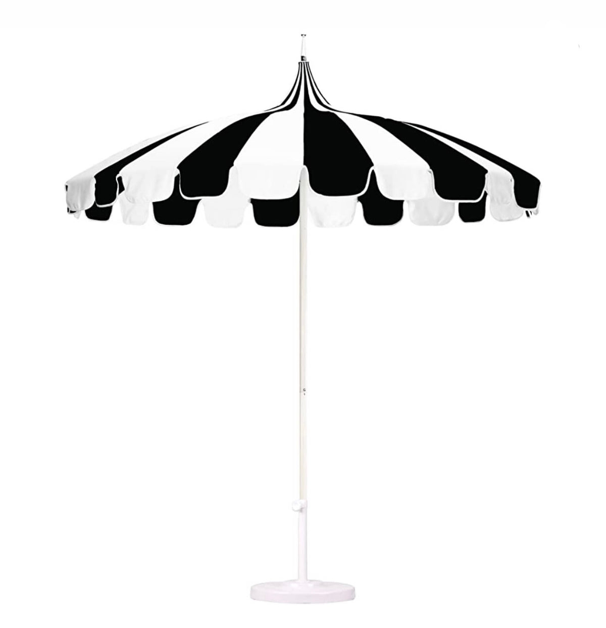 Black & White Umbrella With Base