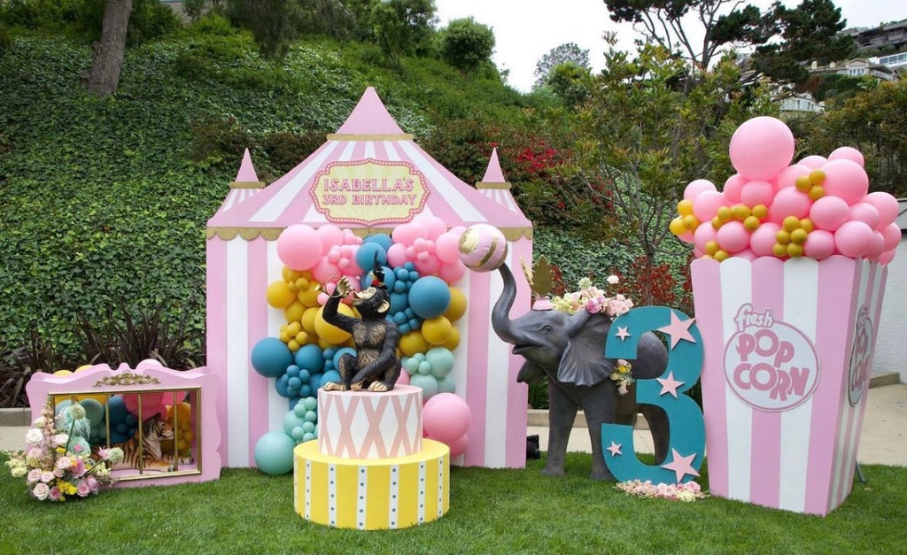 Light Pink Circus / Carnival Tent Backdrop