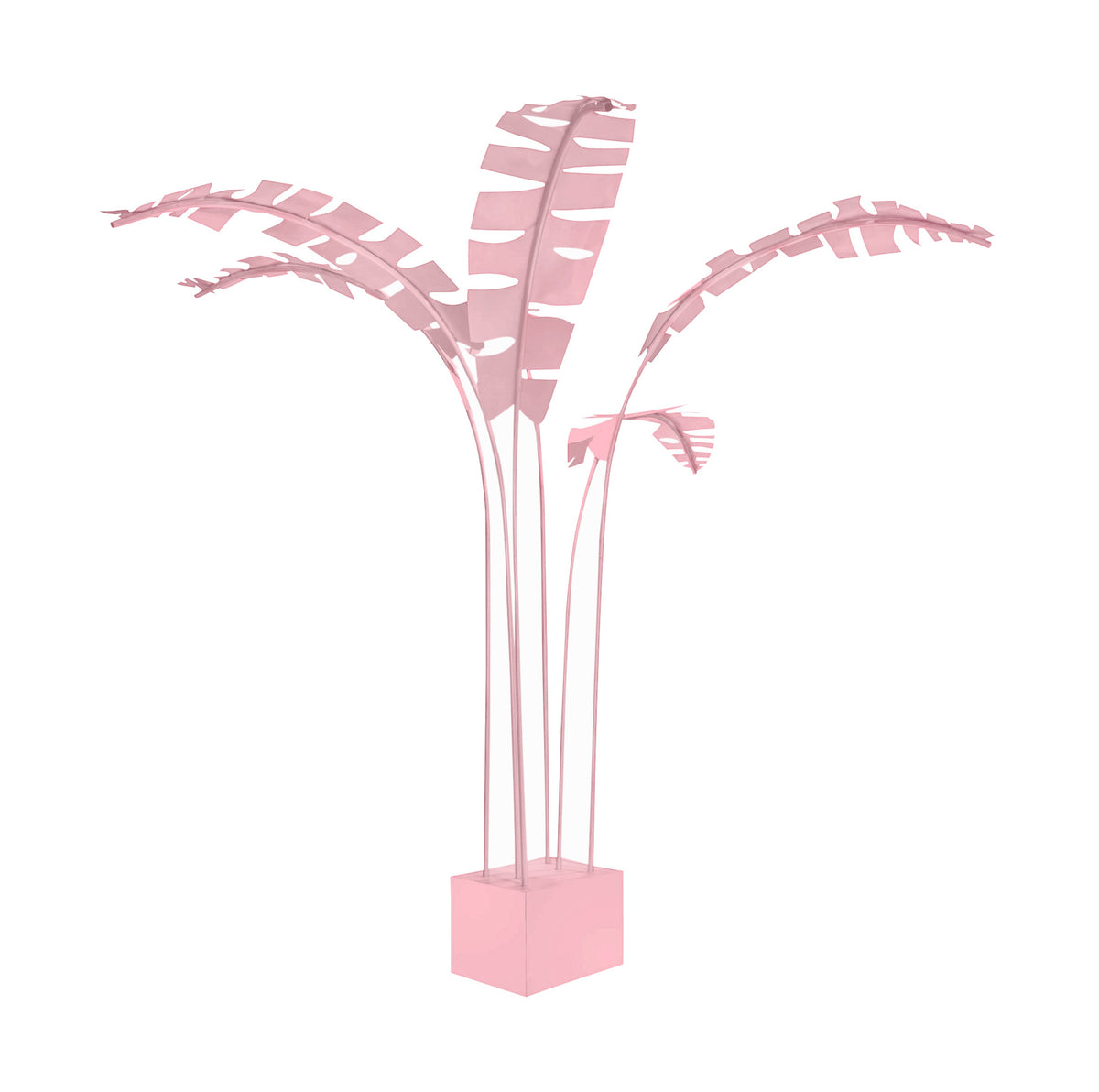 10 Foot Light Pink Palm Leaves