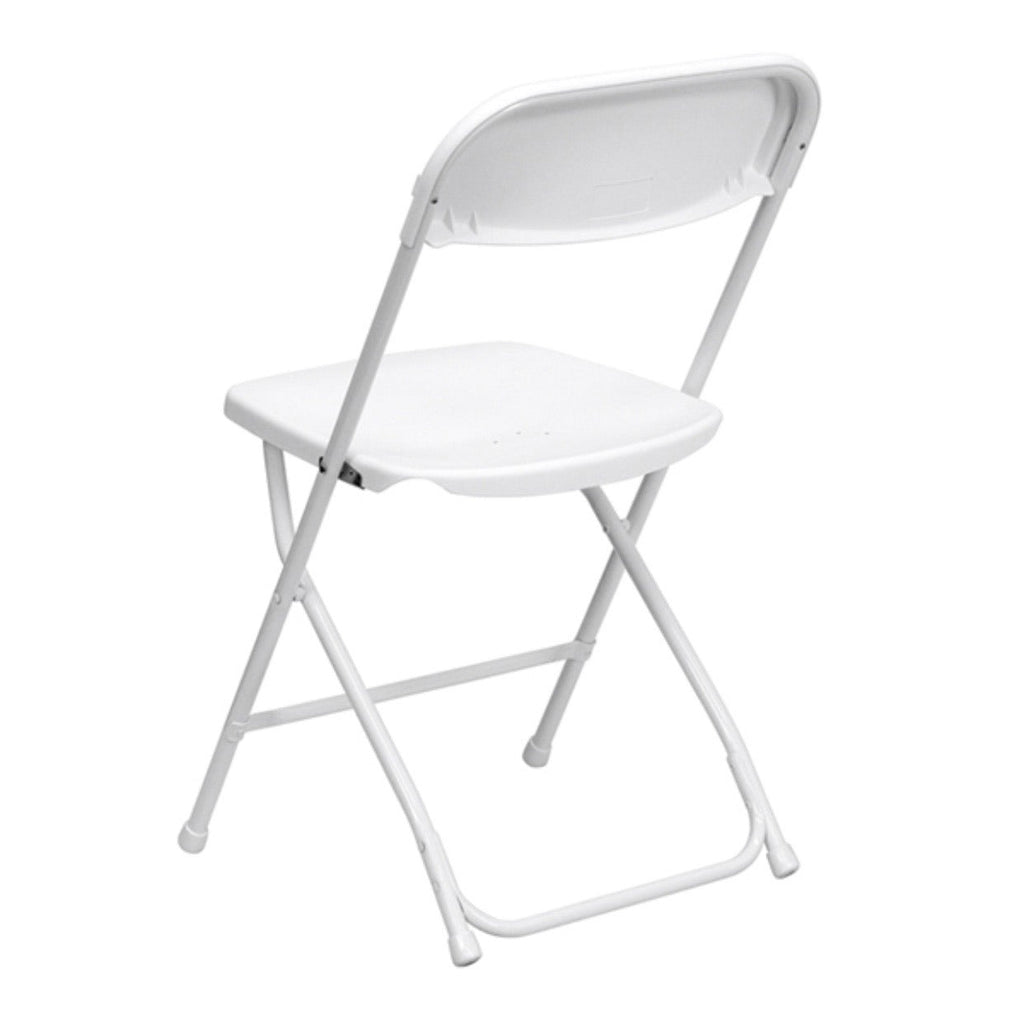 Kids White Plastic Folding Chair