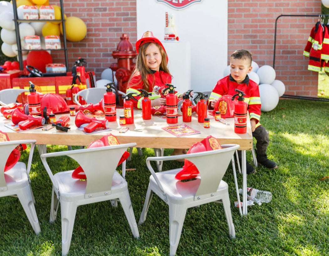 Kids Grey Metal Chair