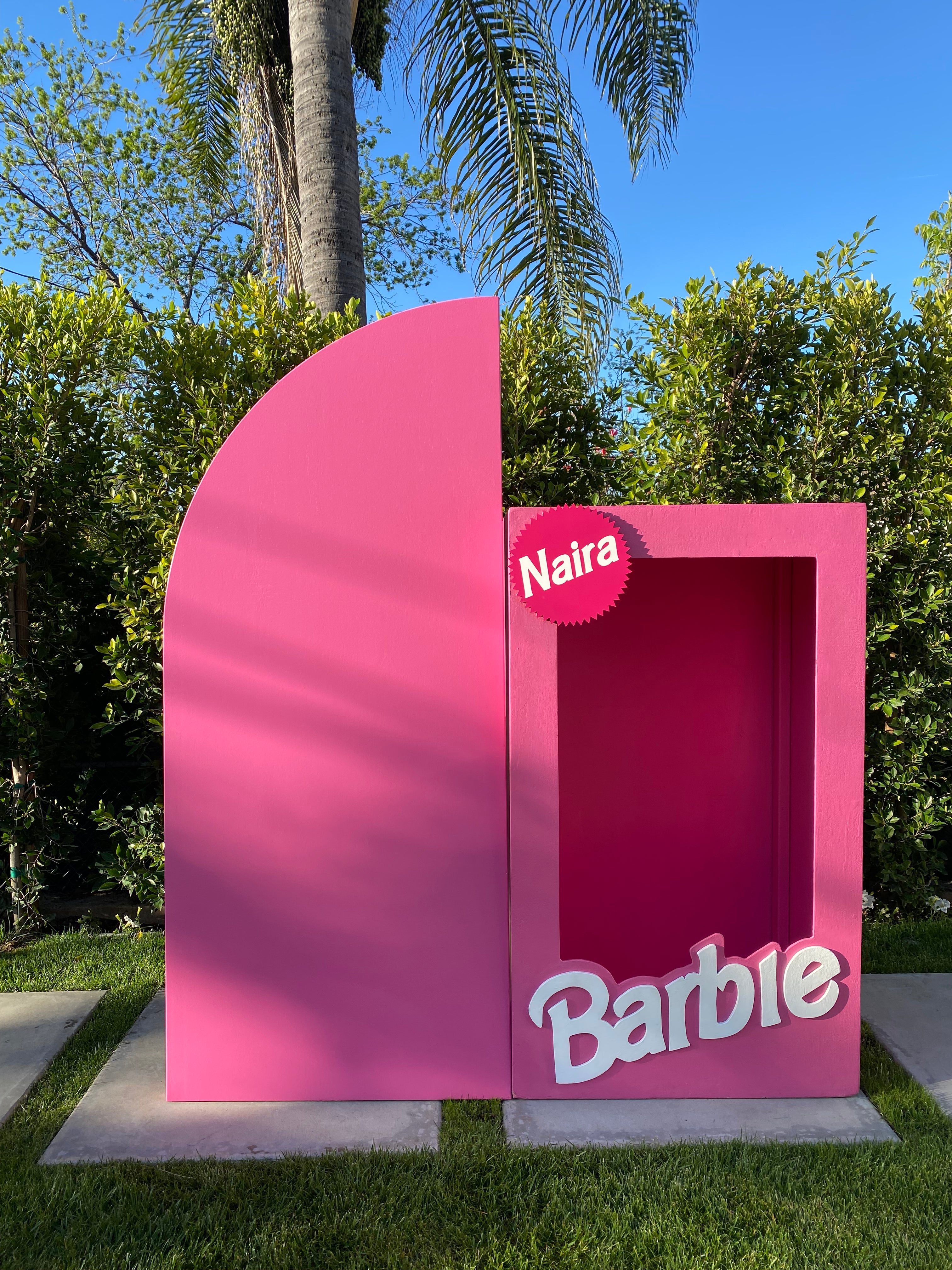 Hot Pink Half Arch Backdrop