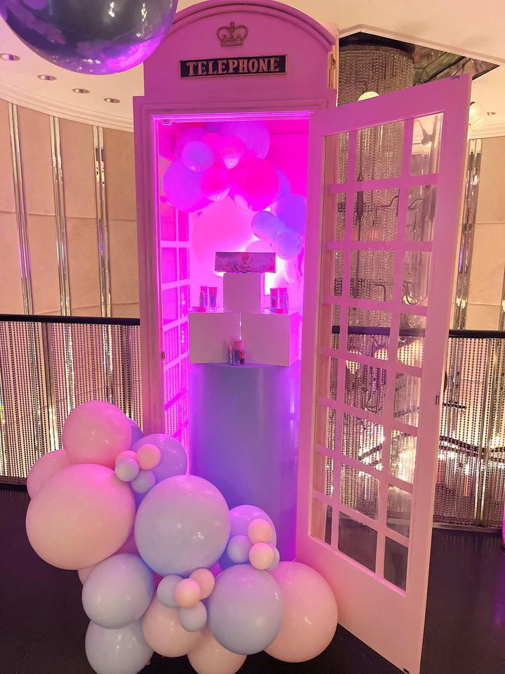 Large Light Pink British Telephone Booth