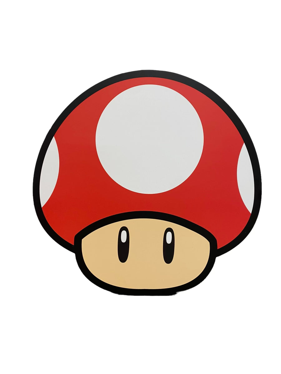 Super Mario Mushroom Wood Cut Out Standee