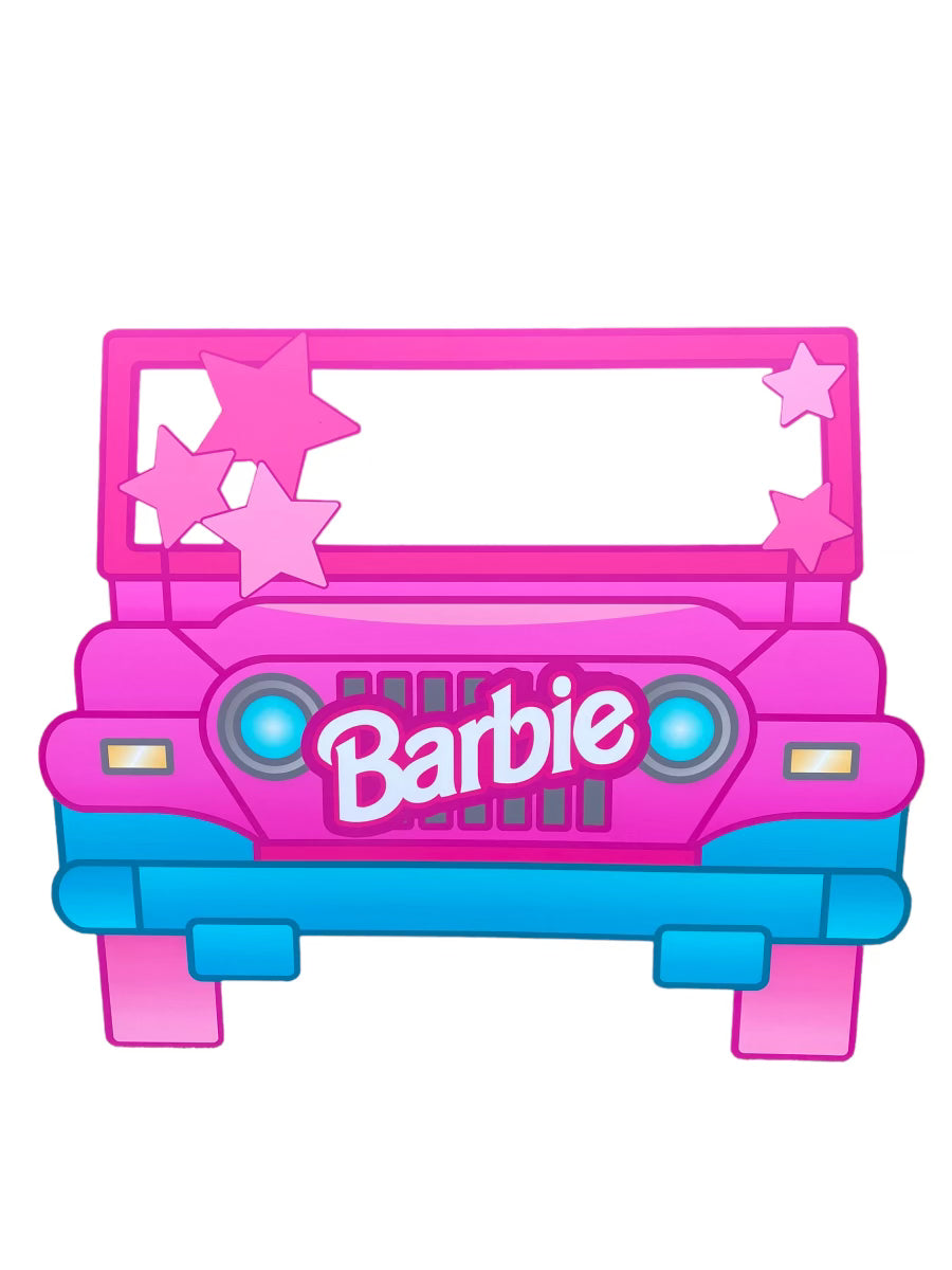 Barbie Jeep Wood Cut Out Standee