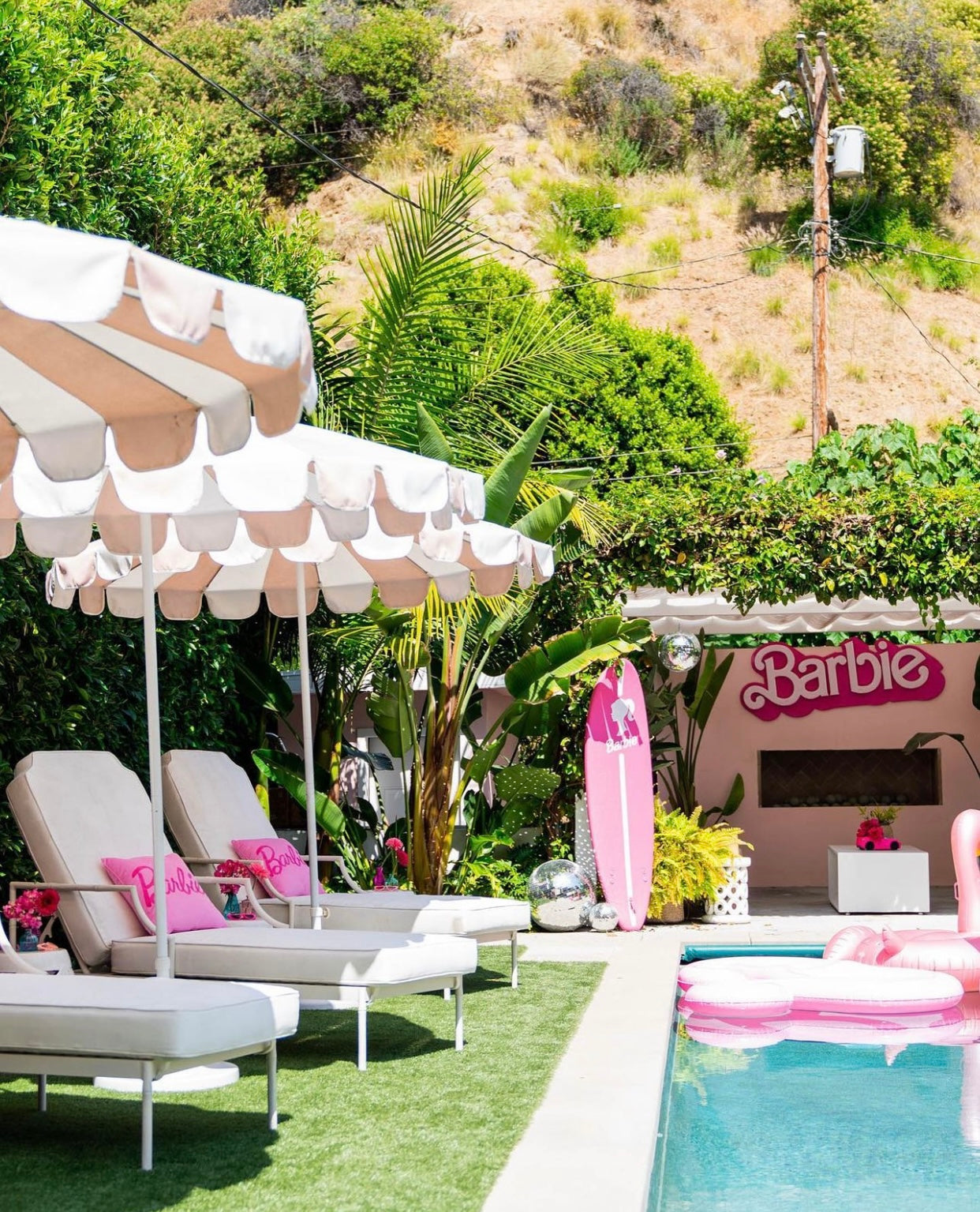 Hot Pink Barbie Surf Board