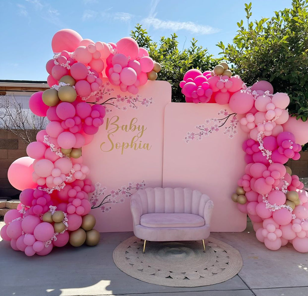 Kids Light Pink Seashell Loveseat Sofa