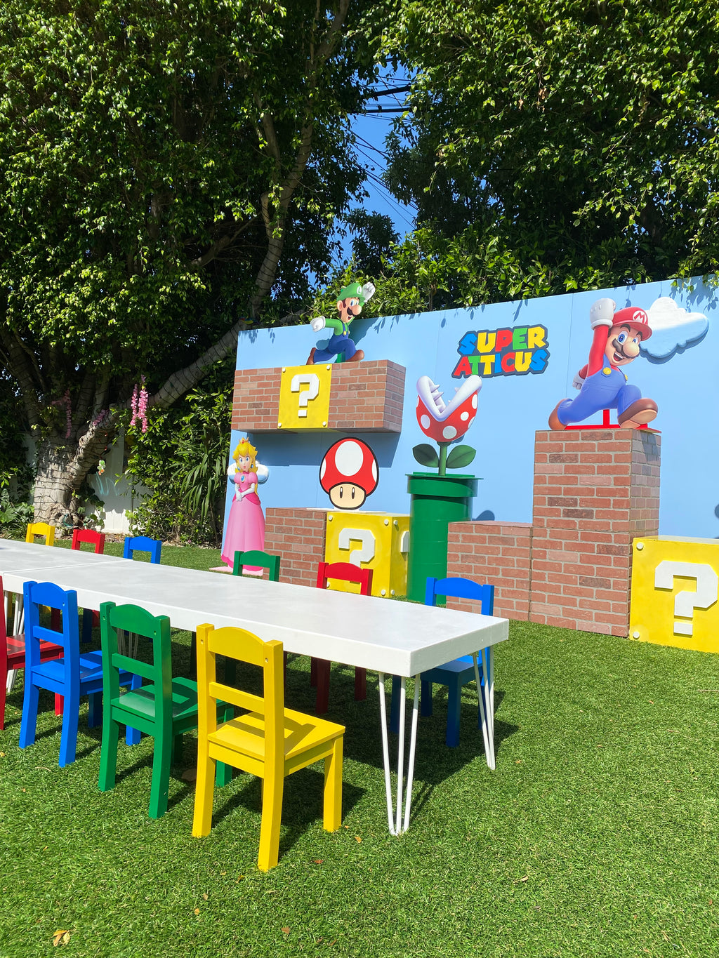 Jumping Super Mario Wood Cut Out Standee