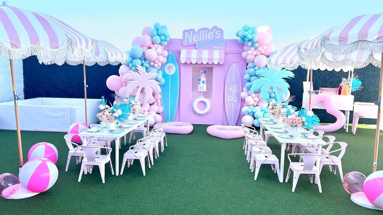 Light Pink Store Front With Custom Signage