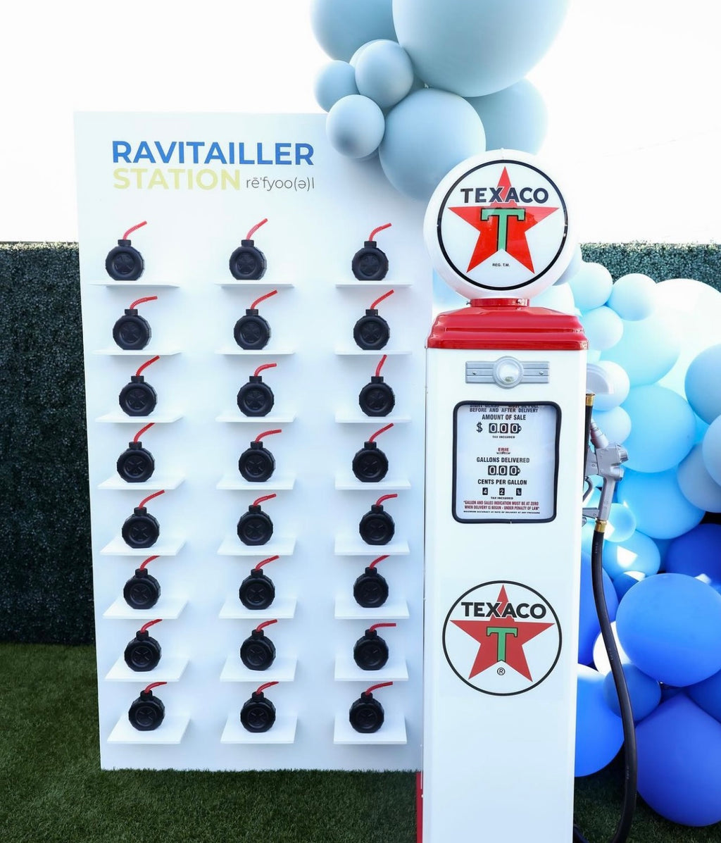 White Texaco Gas Pump