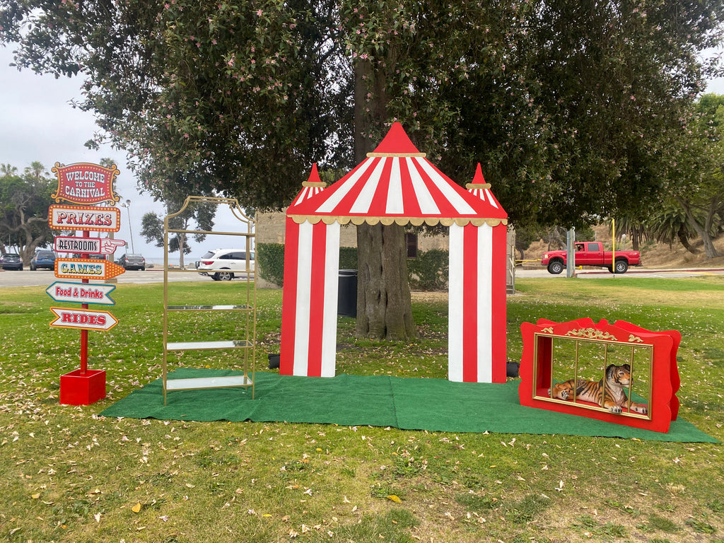 Red Circus / Carnival Tent Backdrop
