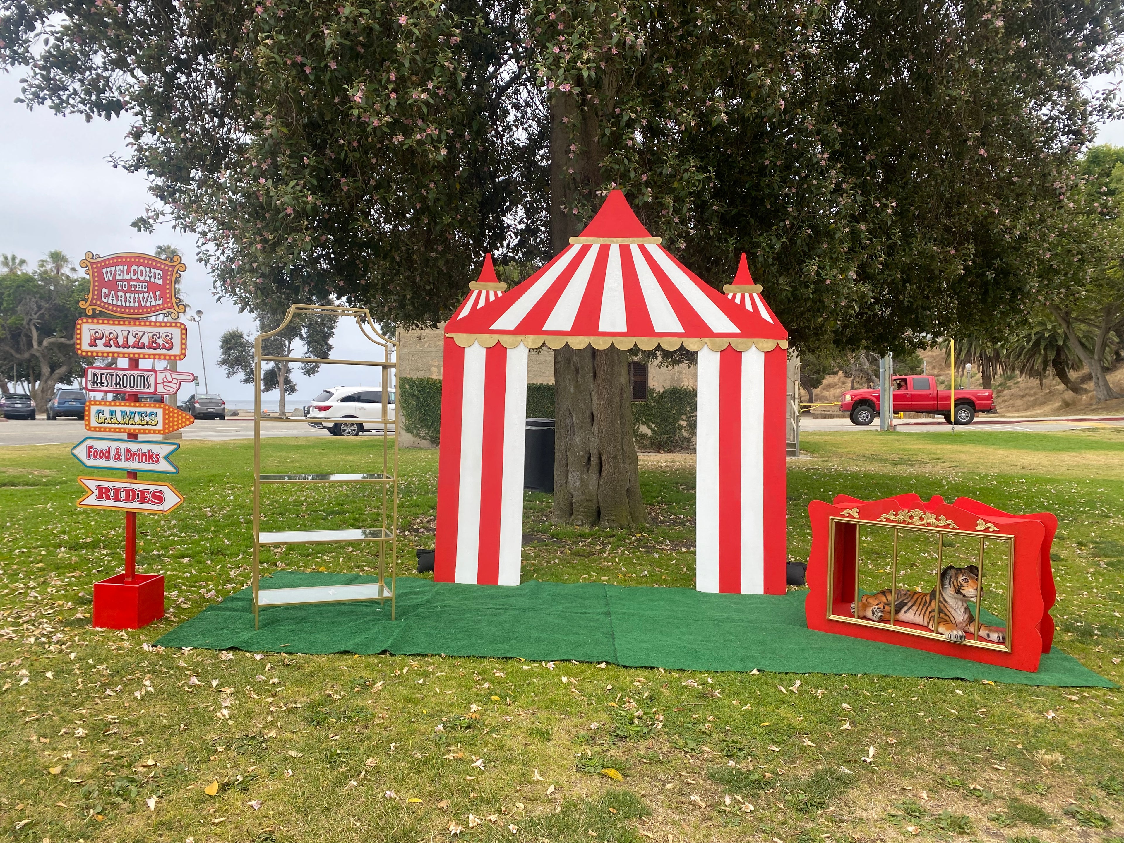 Red Circus / Carnival Tent Backdrop