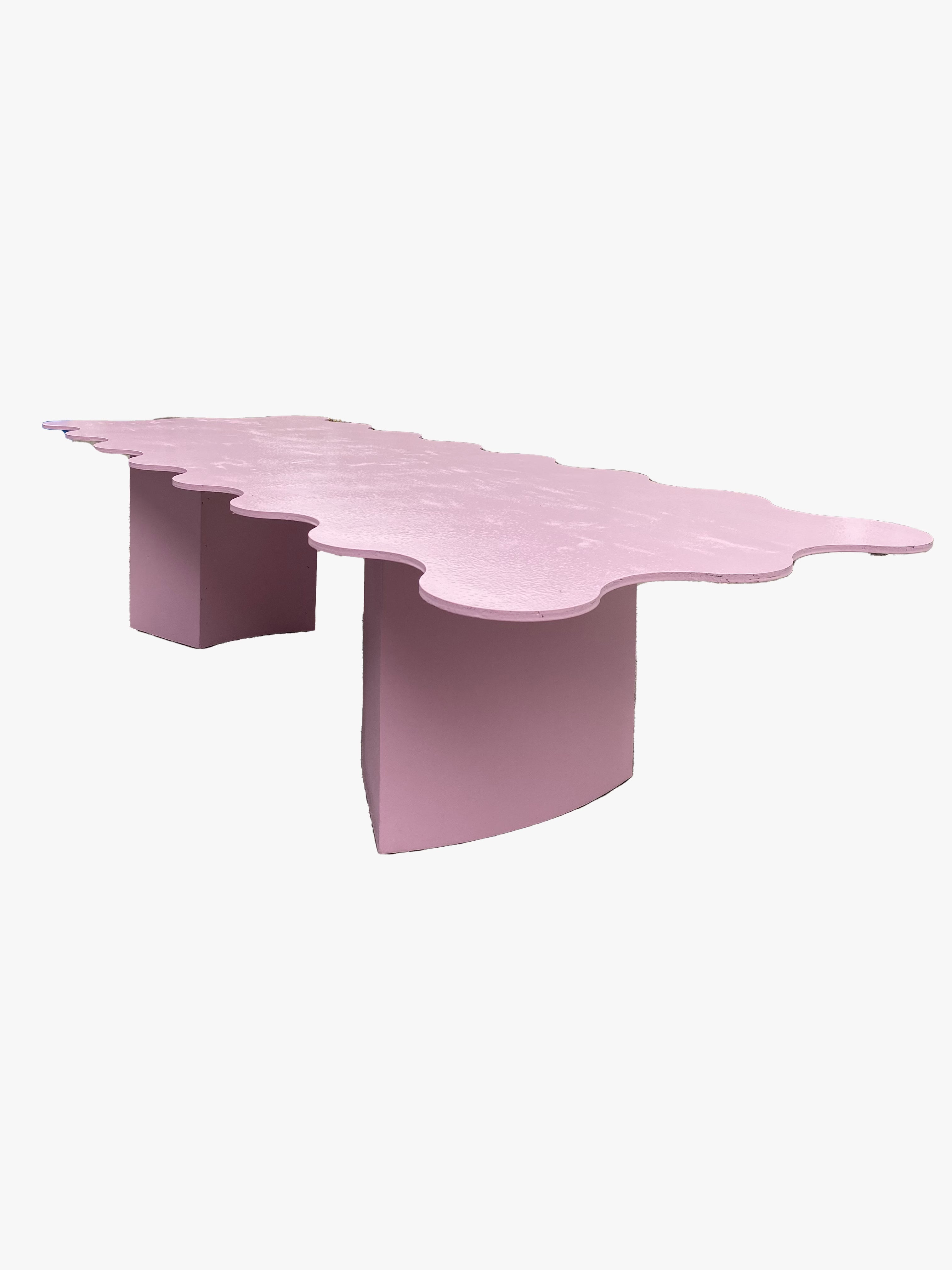 Kids Light Pink Wavy Table