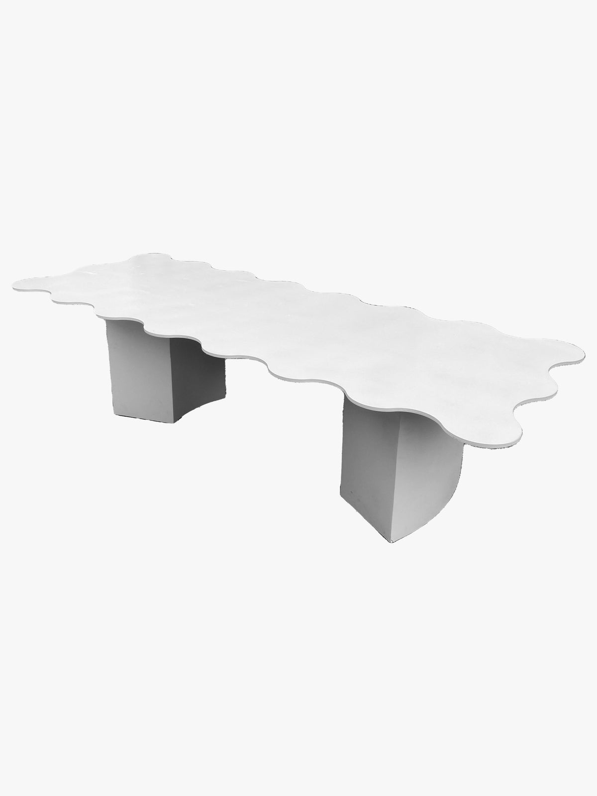 Kids White Wavy Table