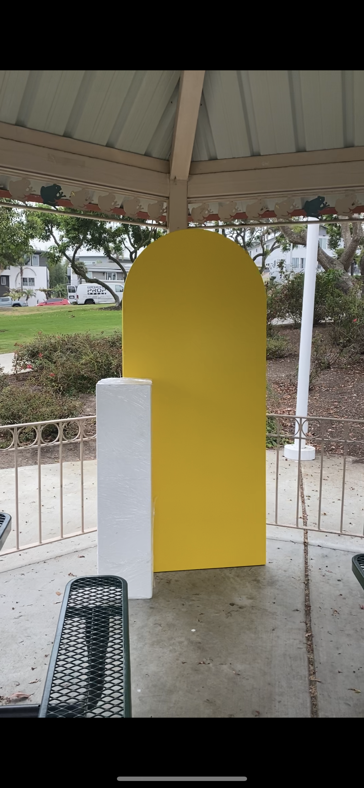 Yellow Arch Backdrop