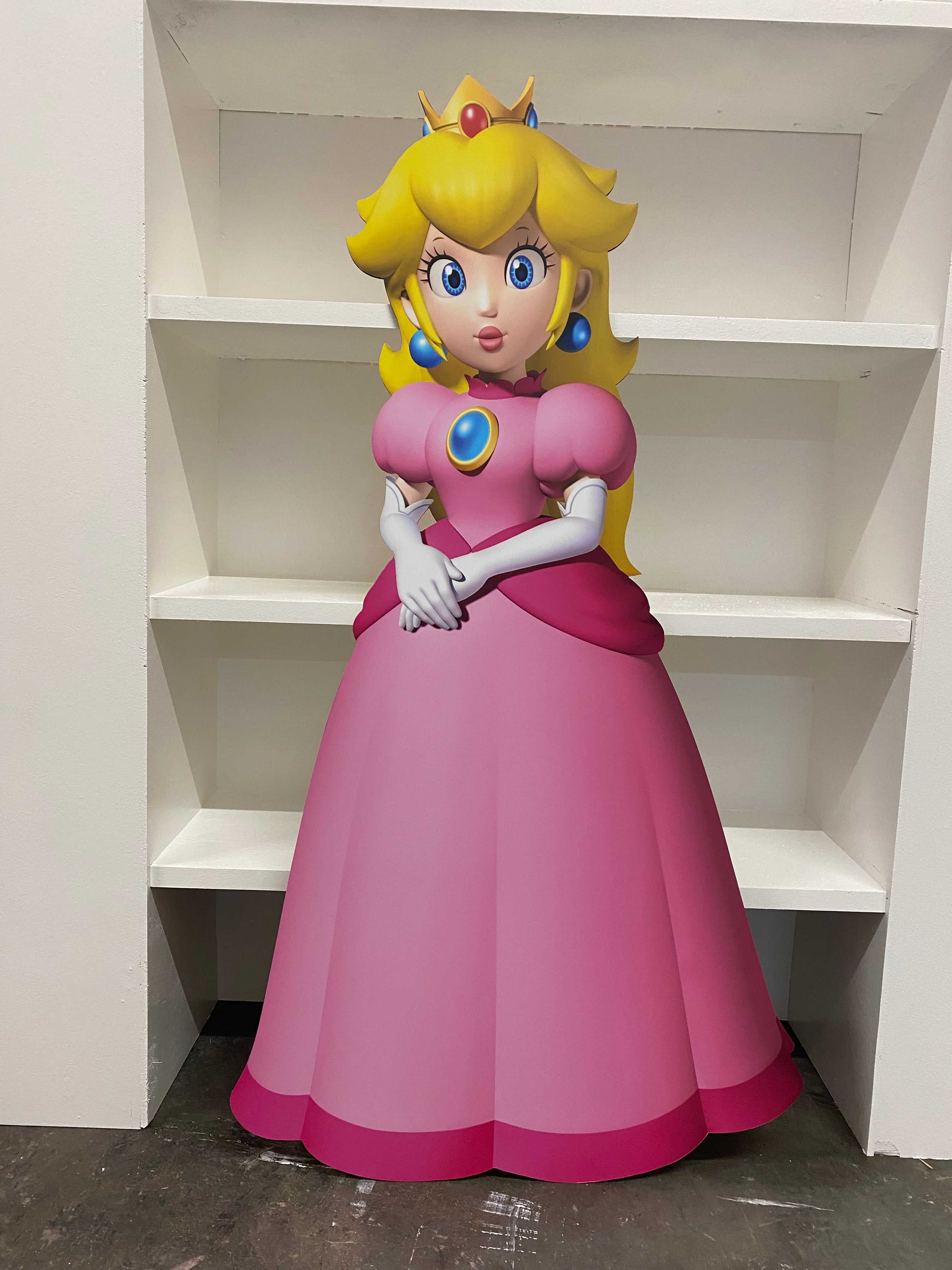Princess Peach Wood Cut Out Standee