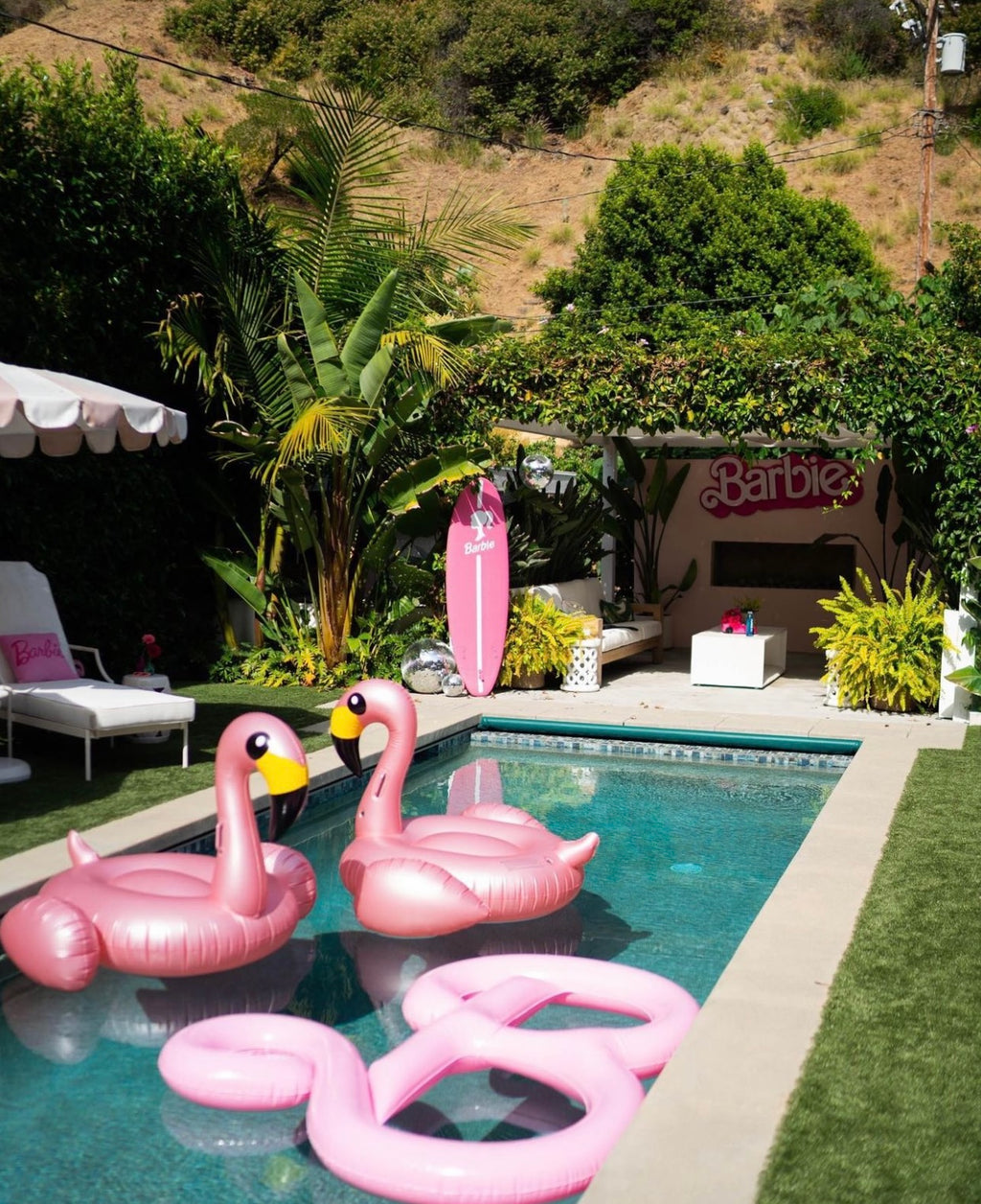 Hot Pink Barbie Surf Board