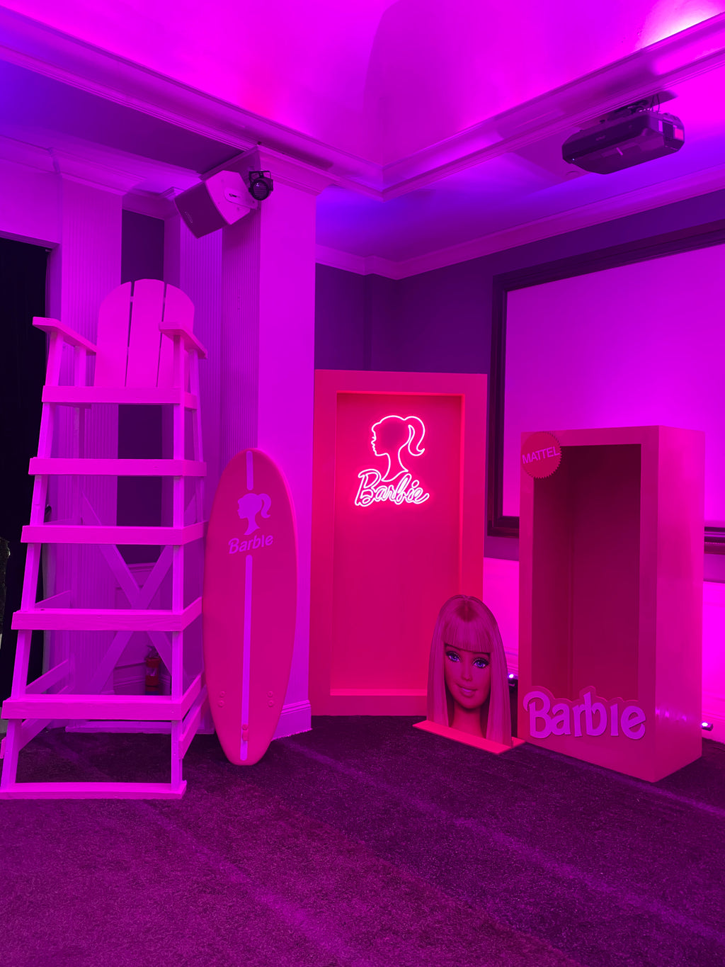 LED Barbie Wall