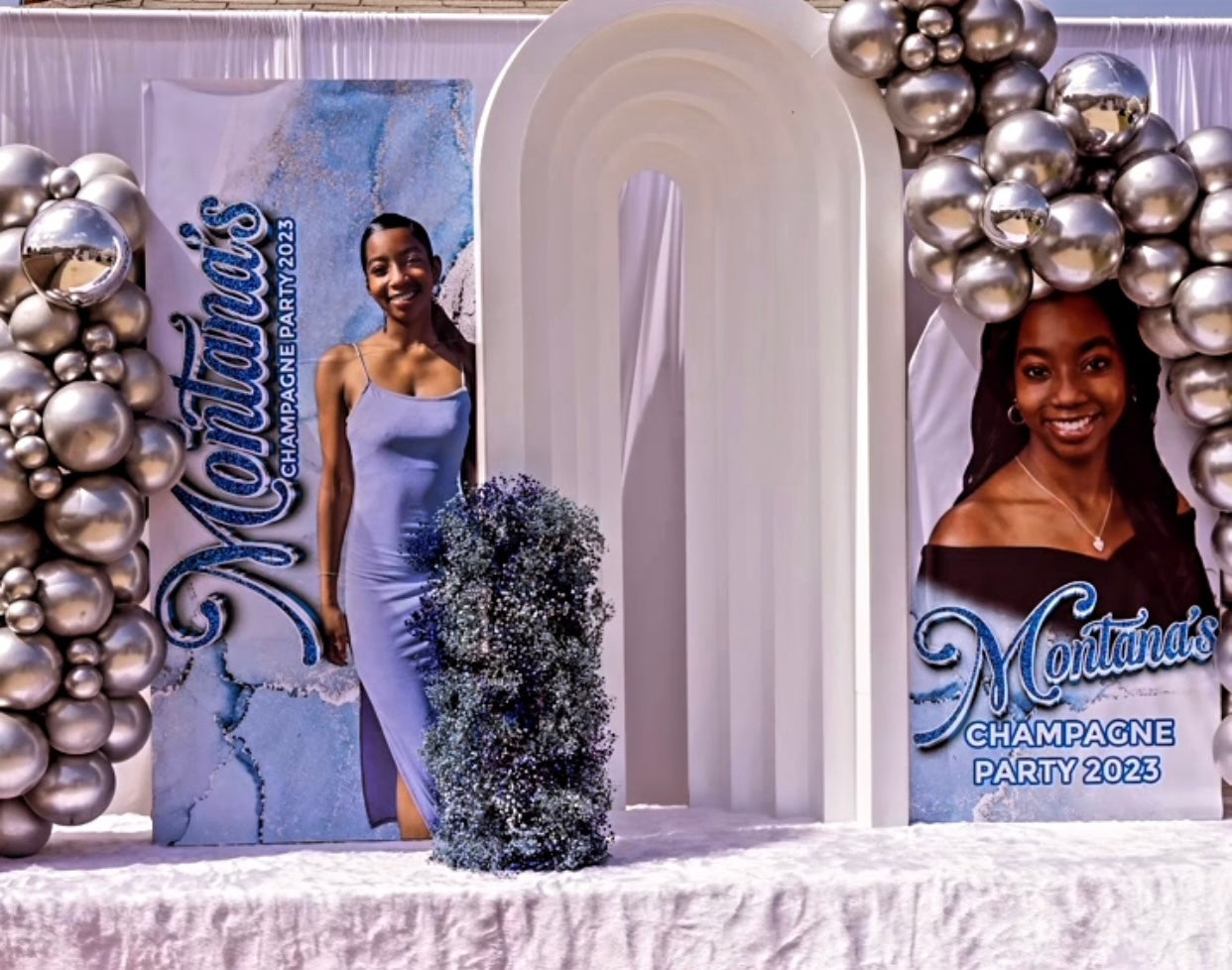 3D White Rainbow Arch