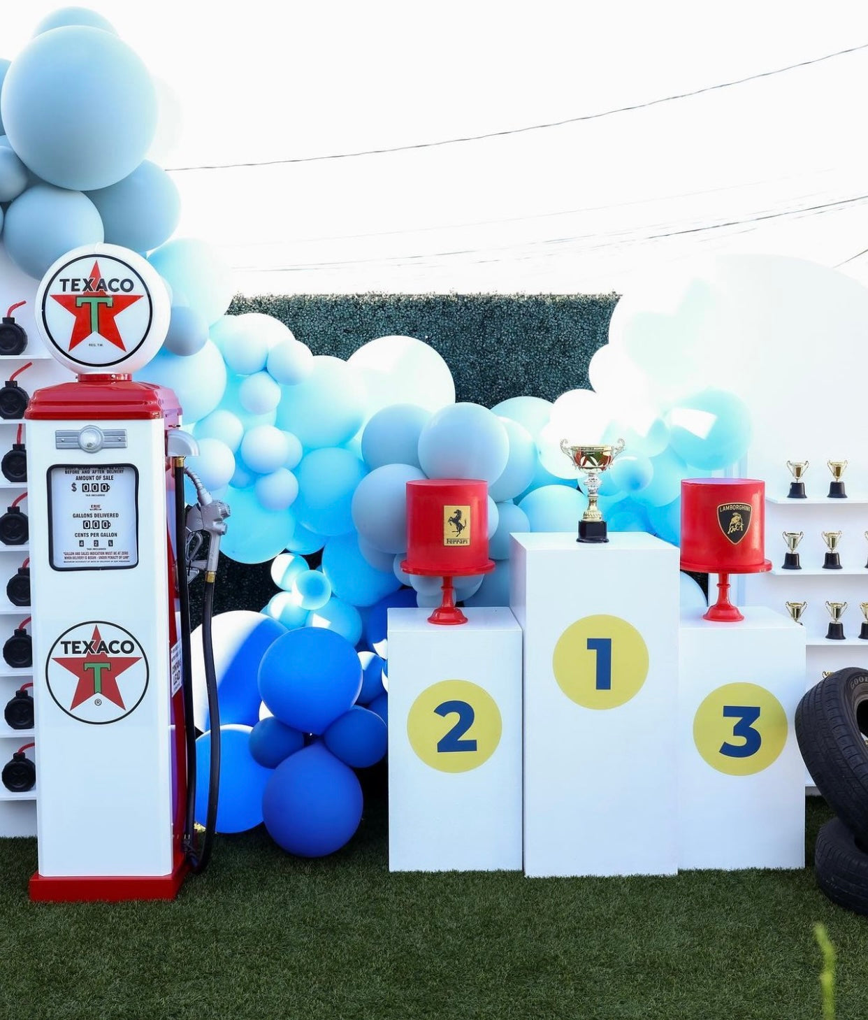 White Texaco Gas Pump