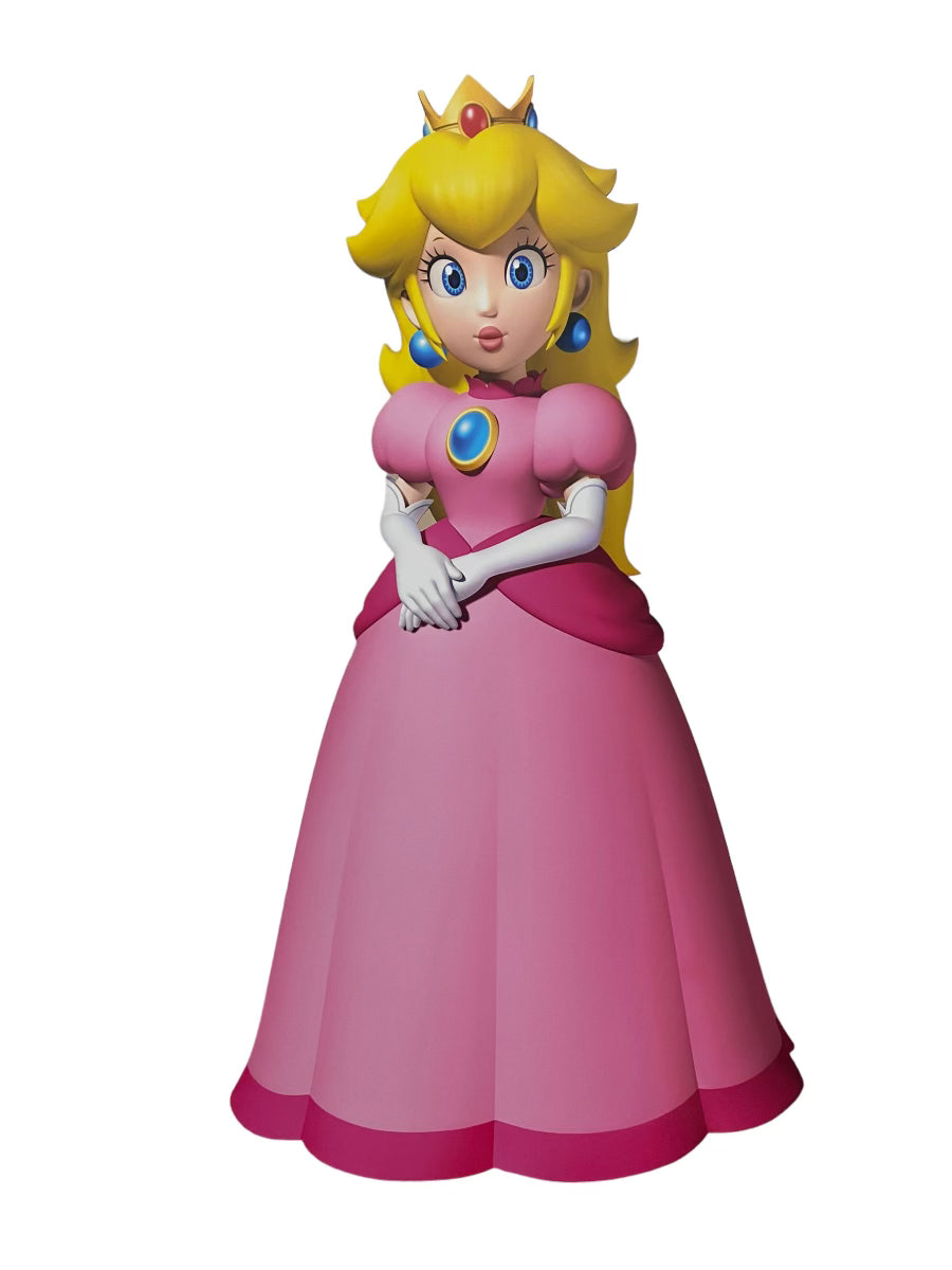 Princess Peach Wood Cut Out Standee