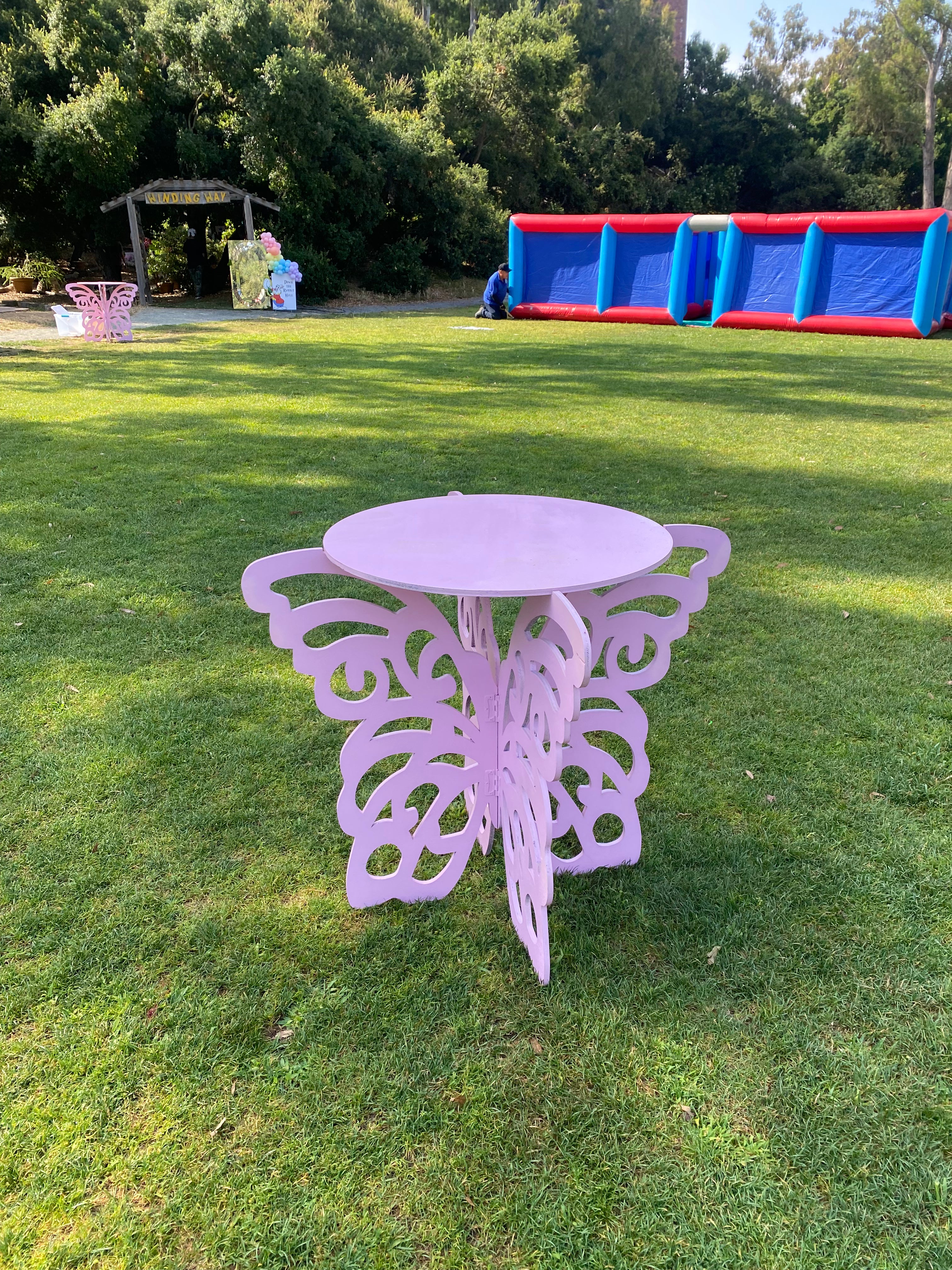 Light Pink Butterfly Table