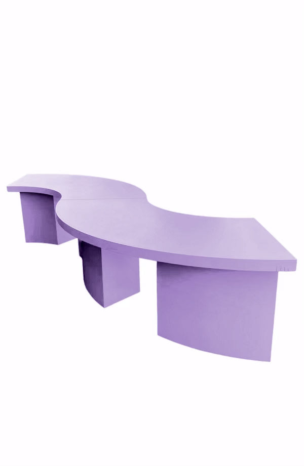 Kids Lavender Serpentine Table