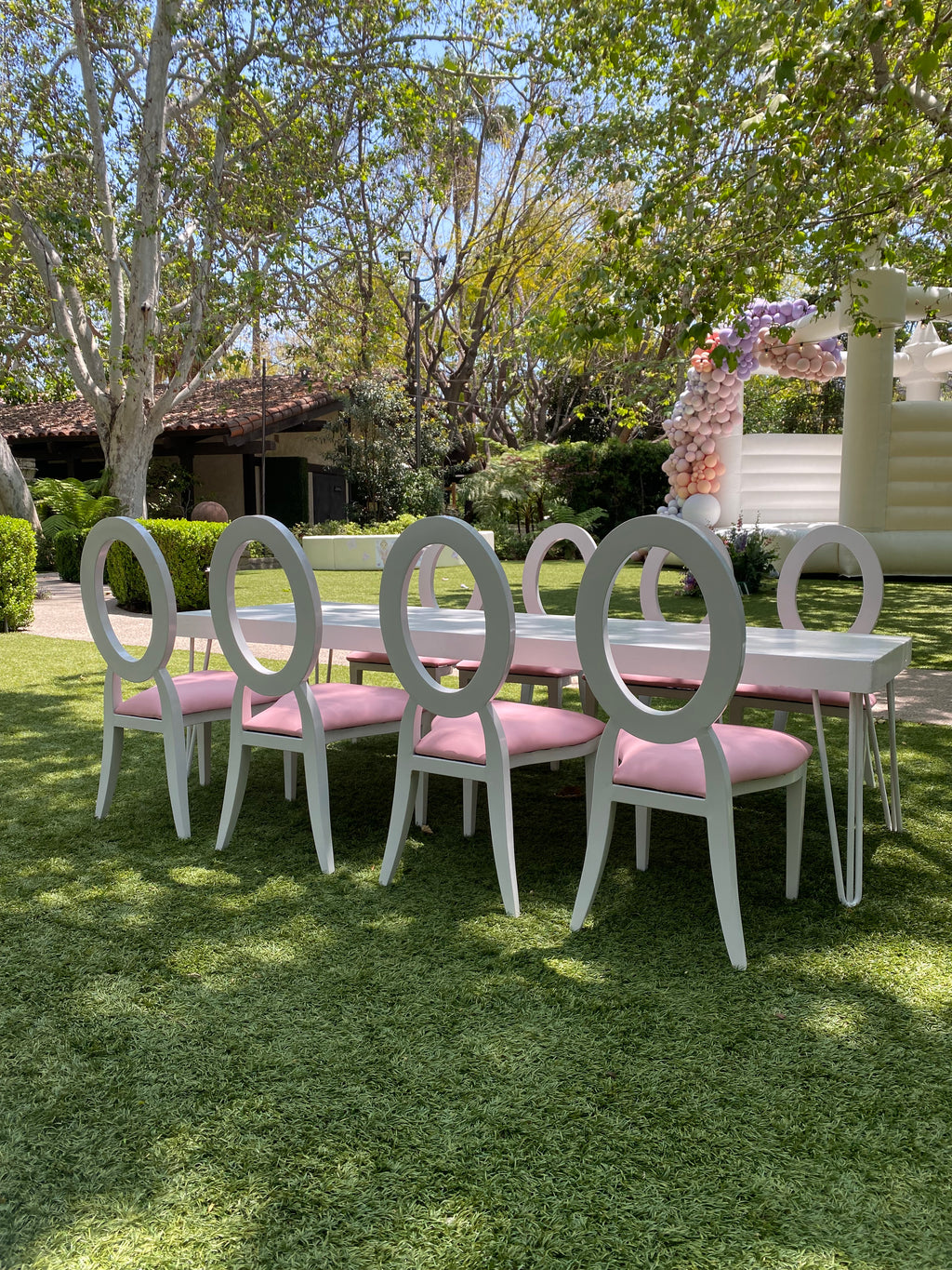 Kids Pink & White Washington Chair