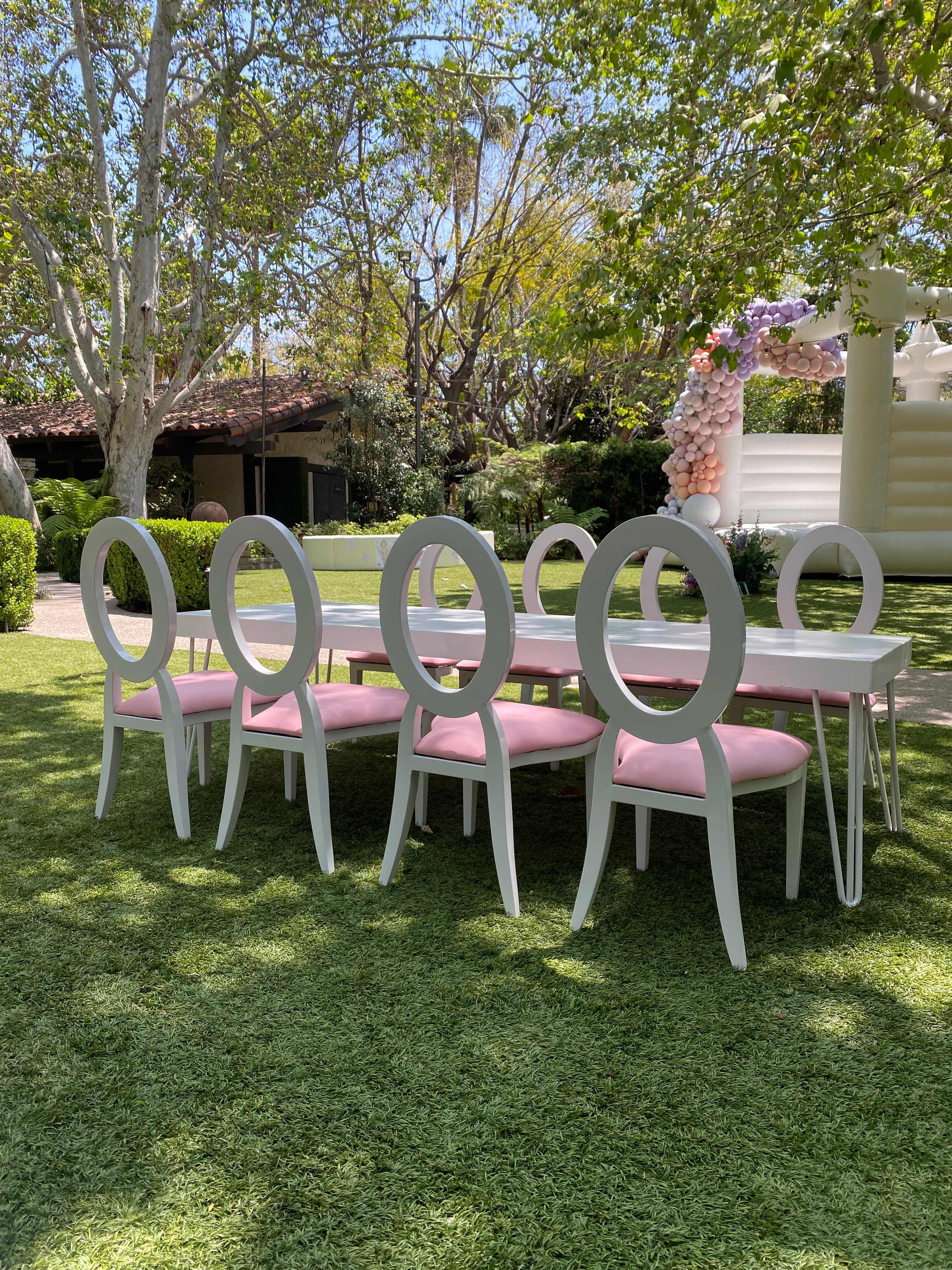 Kids Pink & White Washington Chair