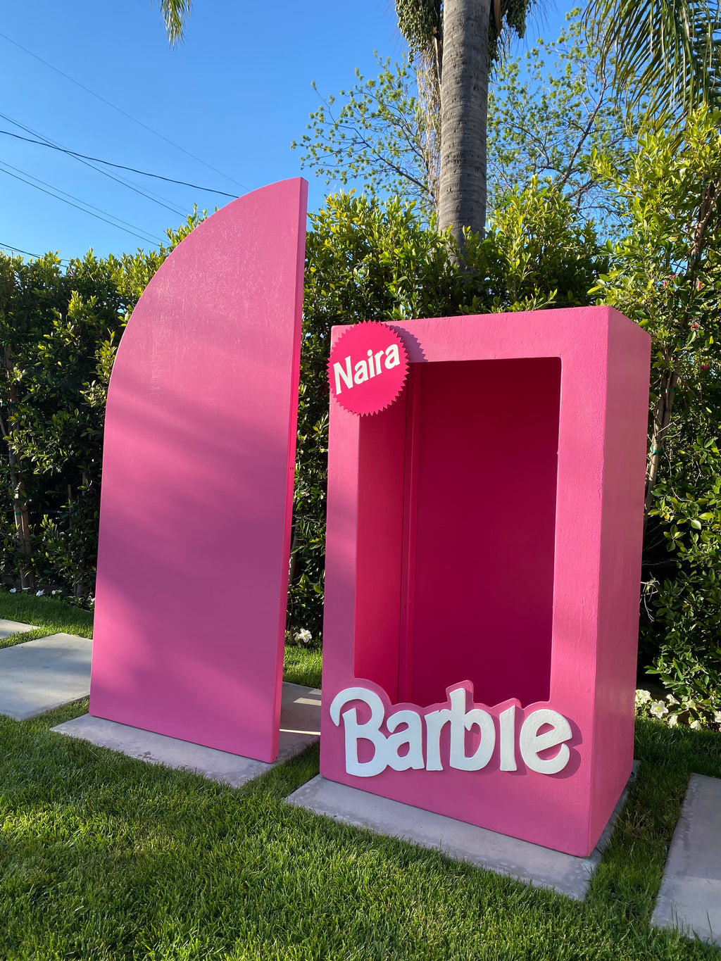 Hot Pink Half Arch Backdrop