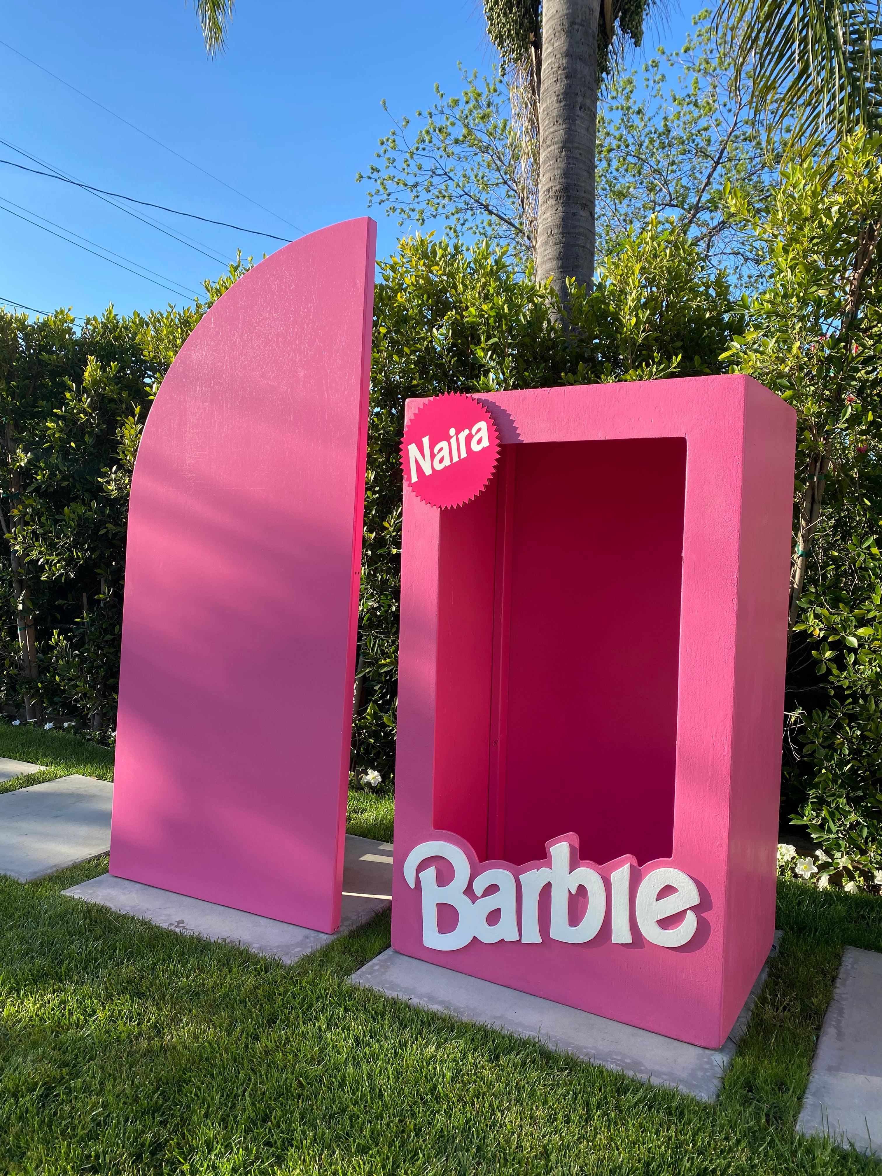Hot Pink Half Arch Backdrop