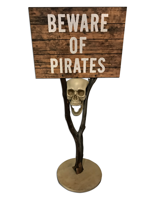 Beware Of Pirates Stand