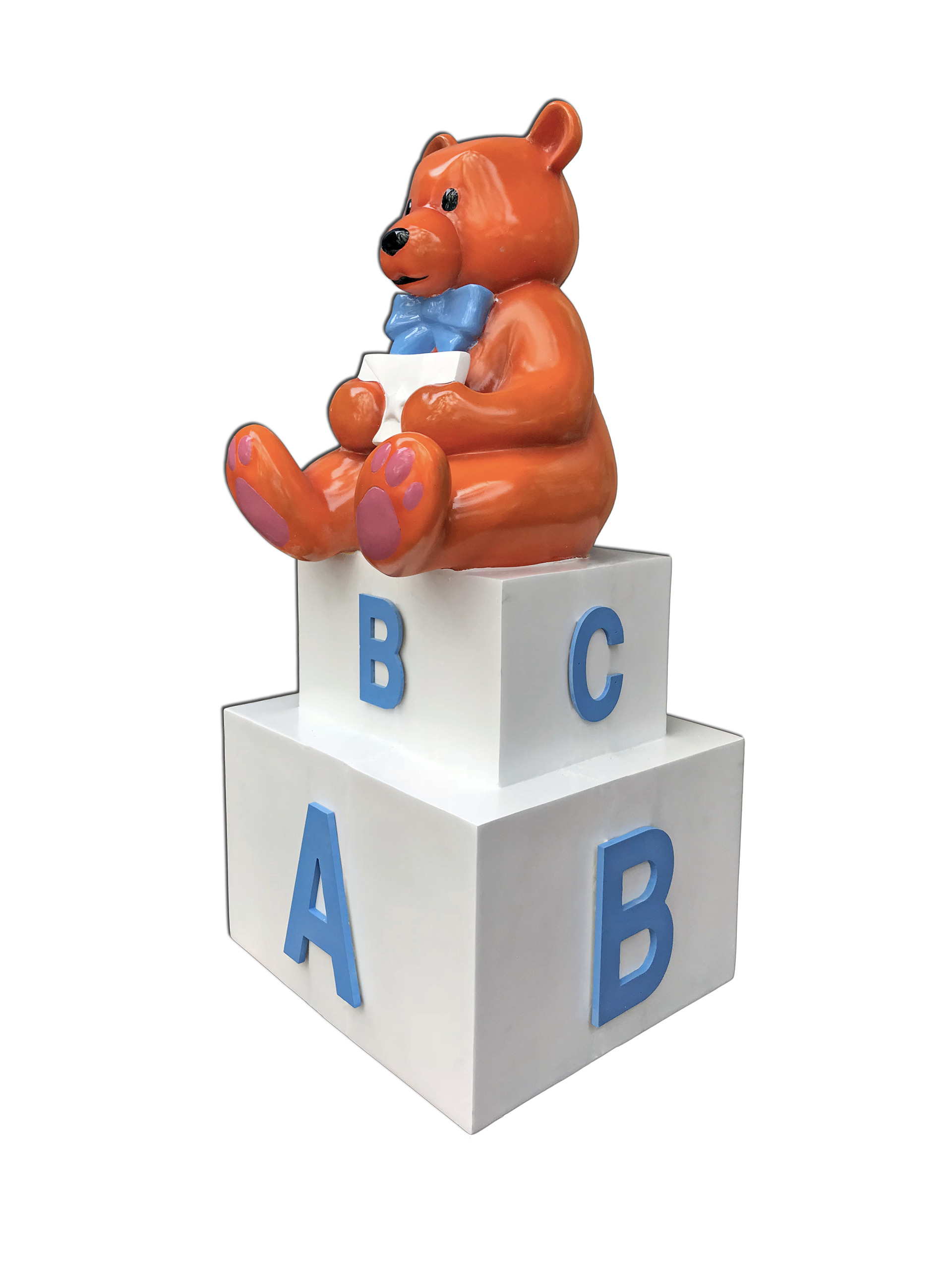 Blue Baby Block Teddy Bear
