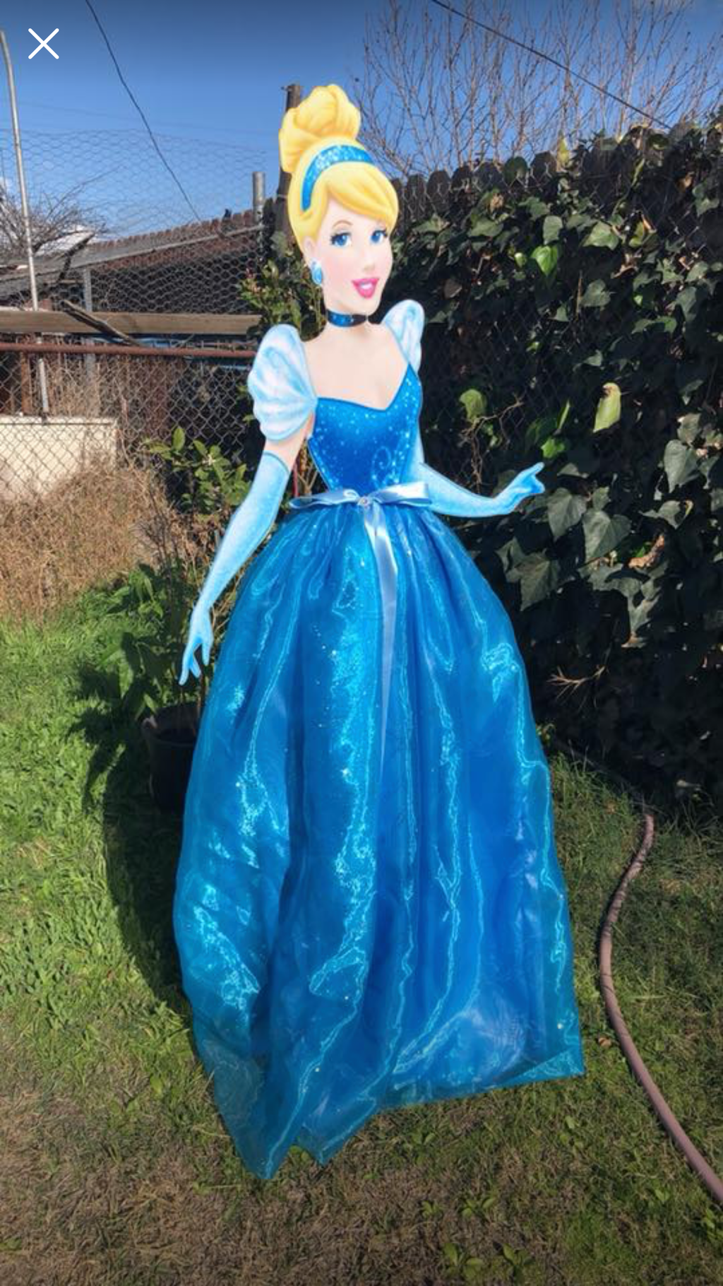 Cinderella Wood Cut Out Standee