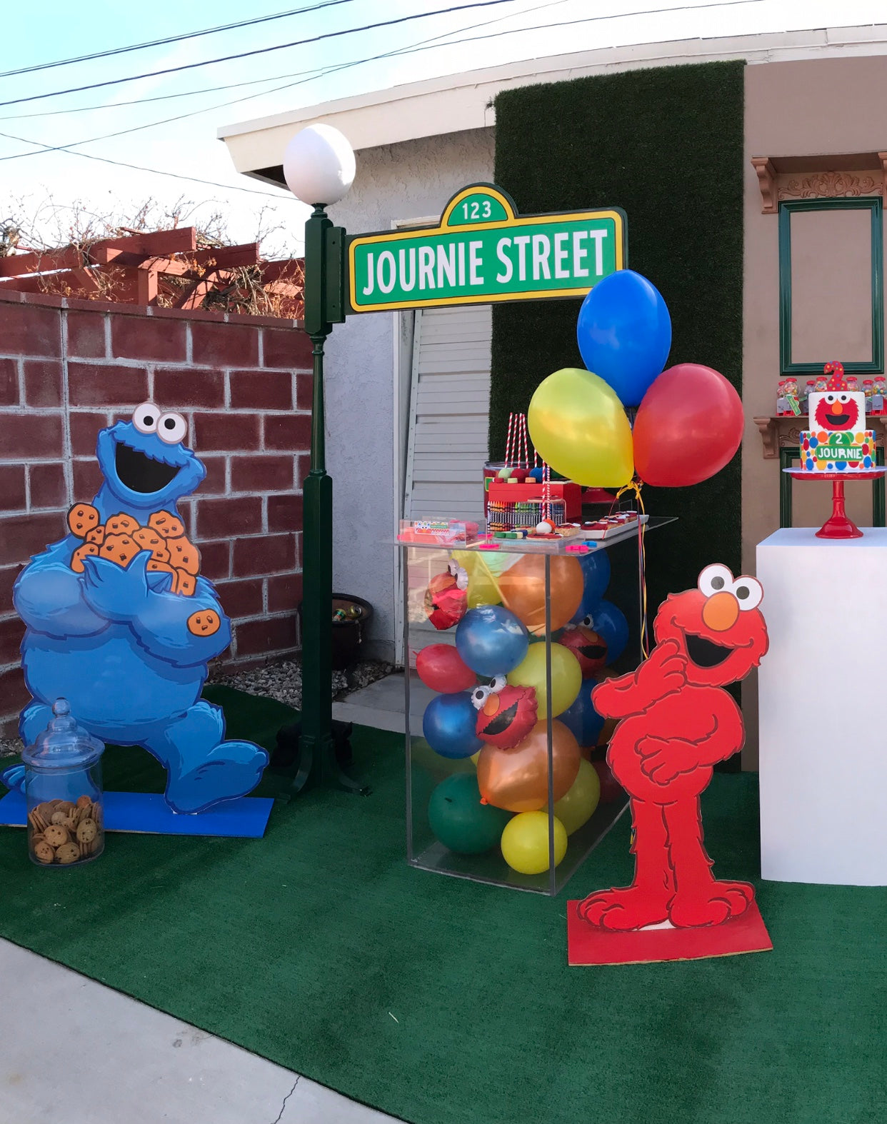 Elmo Wood Cut Out Standee