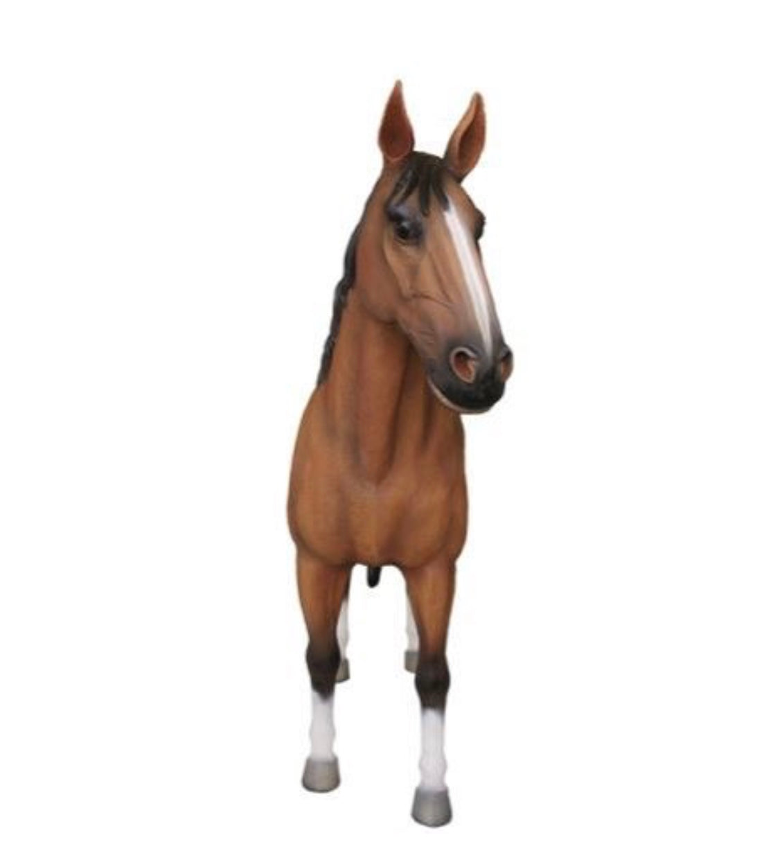 Large Tan & White Horse