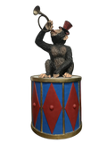 Circus Monkey With Blue Drum