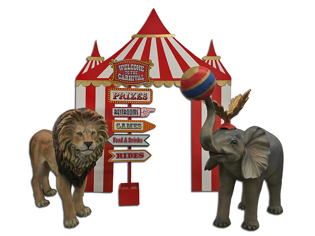 Red Circus / Carnival Tent Backdrop