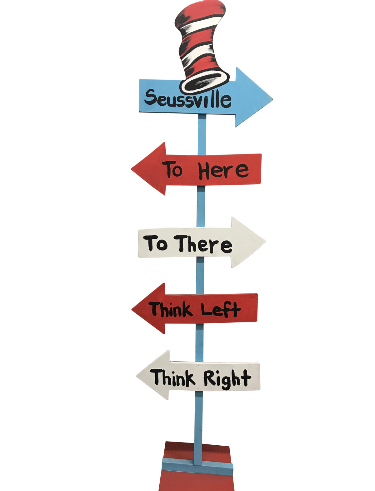 The Cat In The Hat Directional Sign