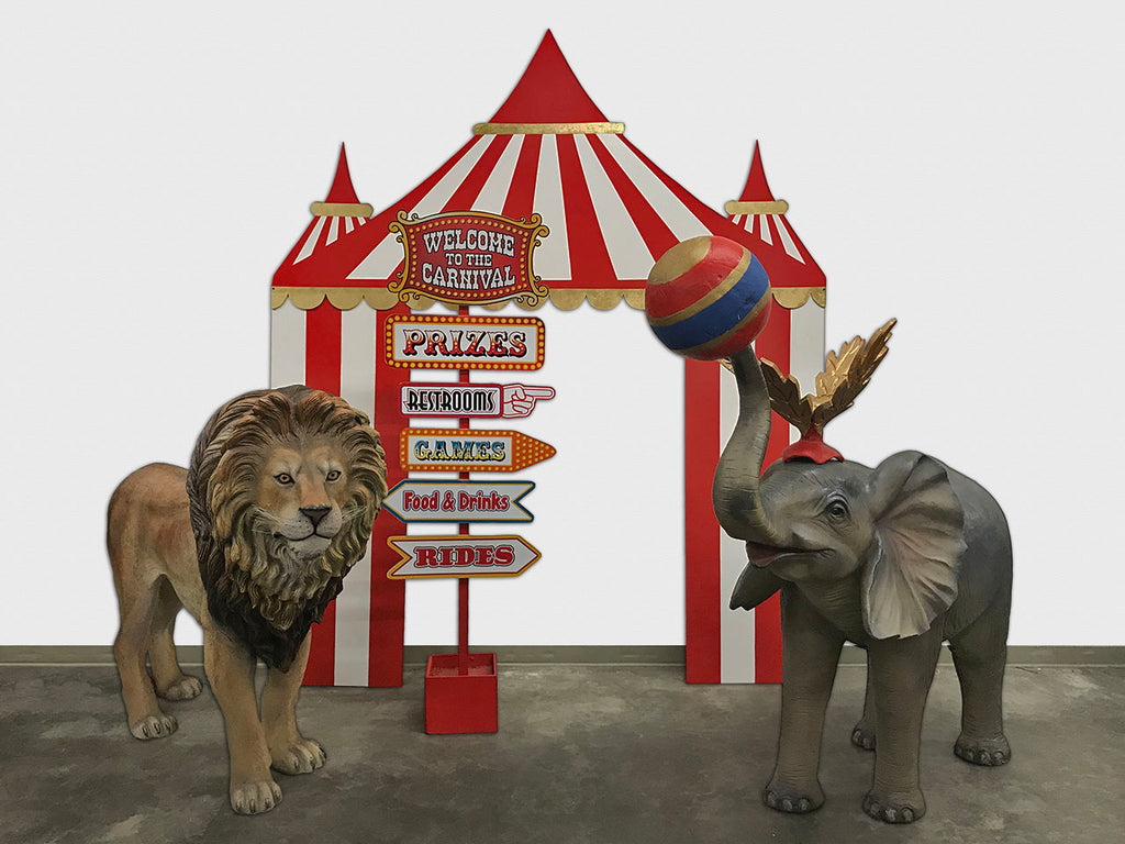 Red Circus / Carnival Tent Backdrop