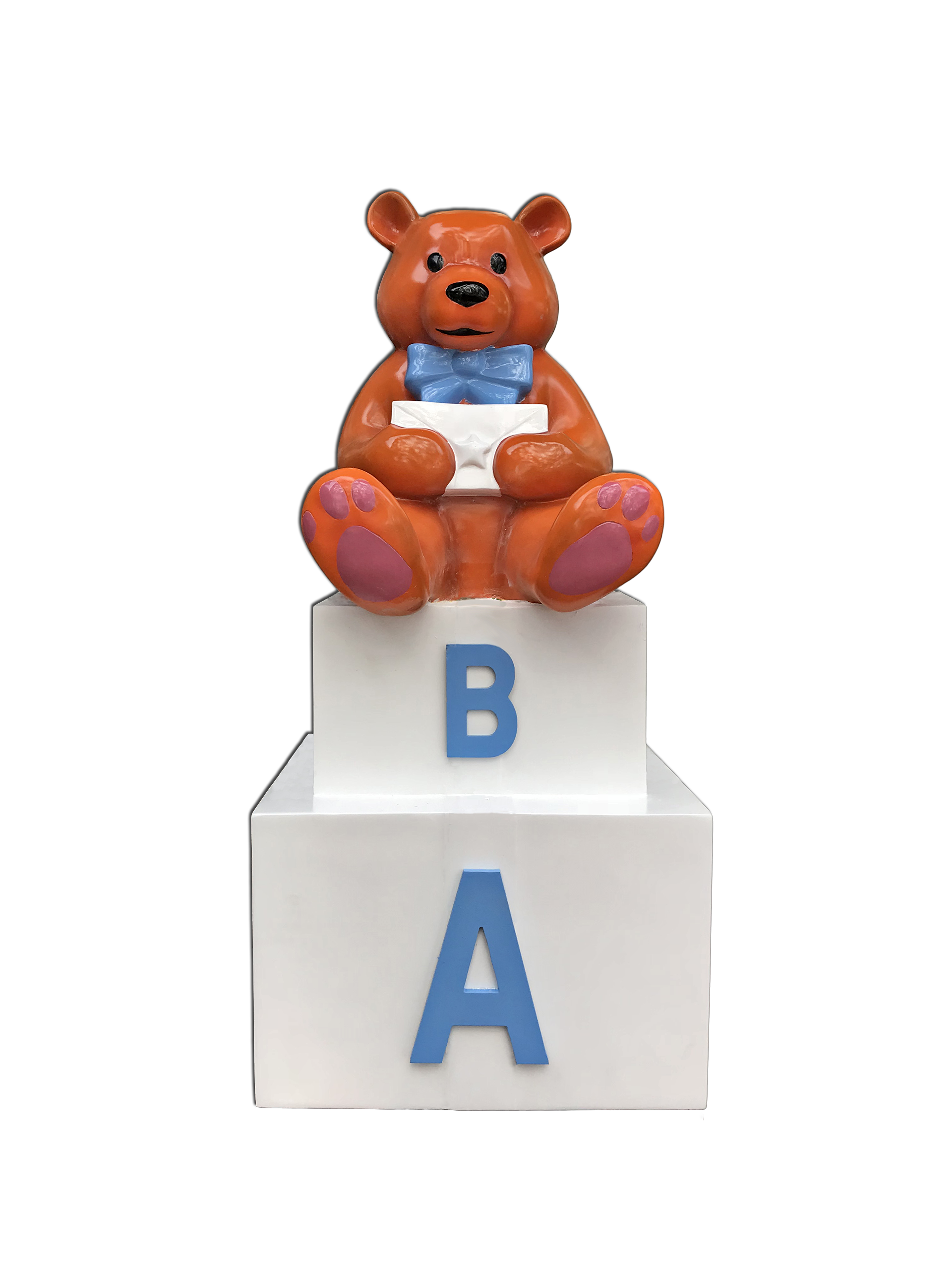 Blue Baby Block Teddy Bear