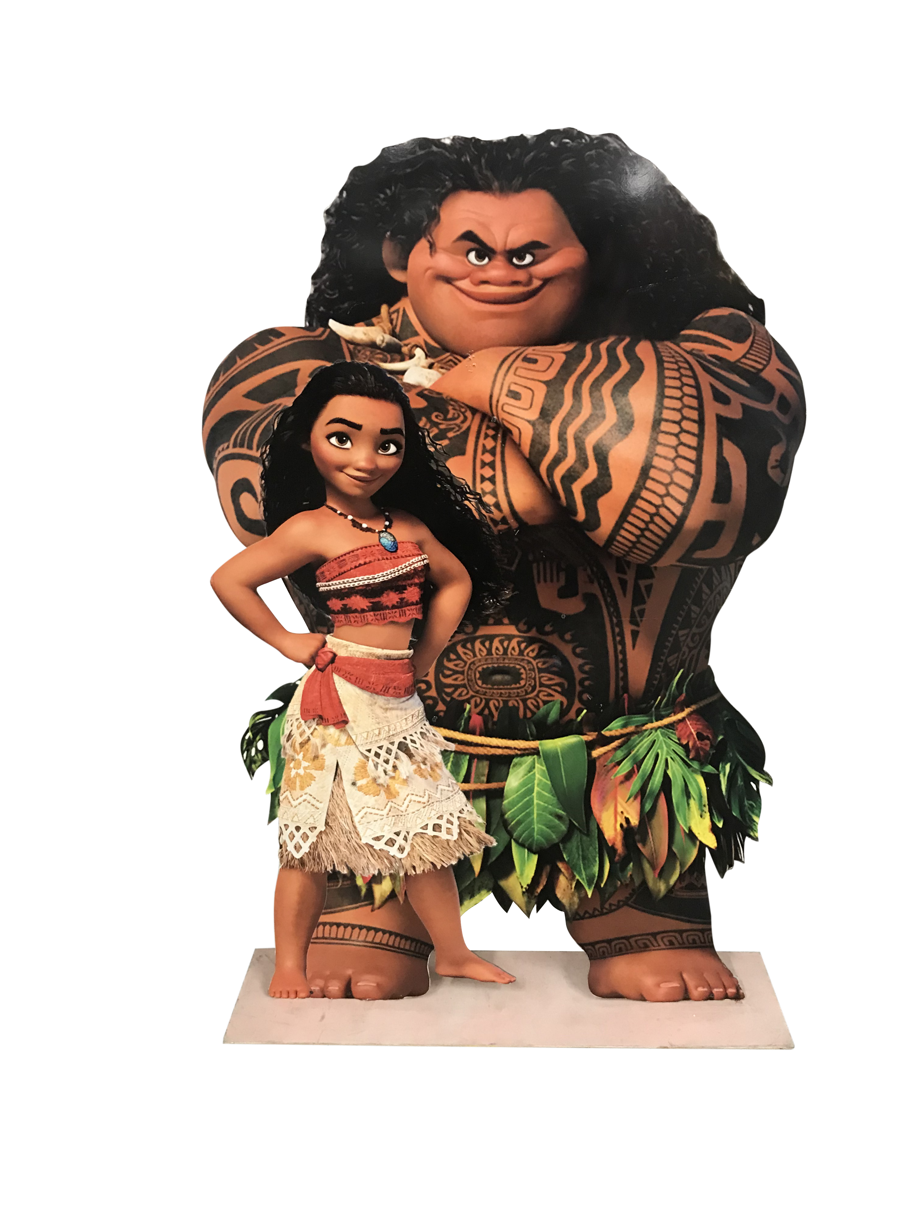 Moana & Maui Wood Cut Out Standee
