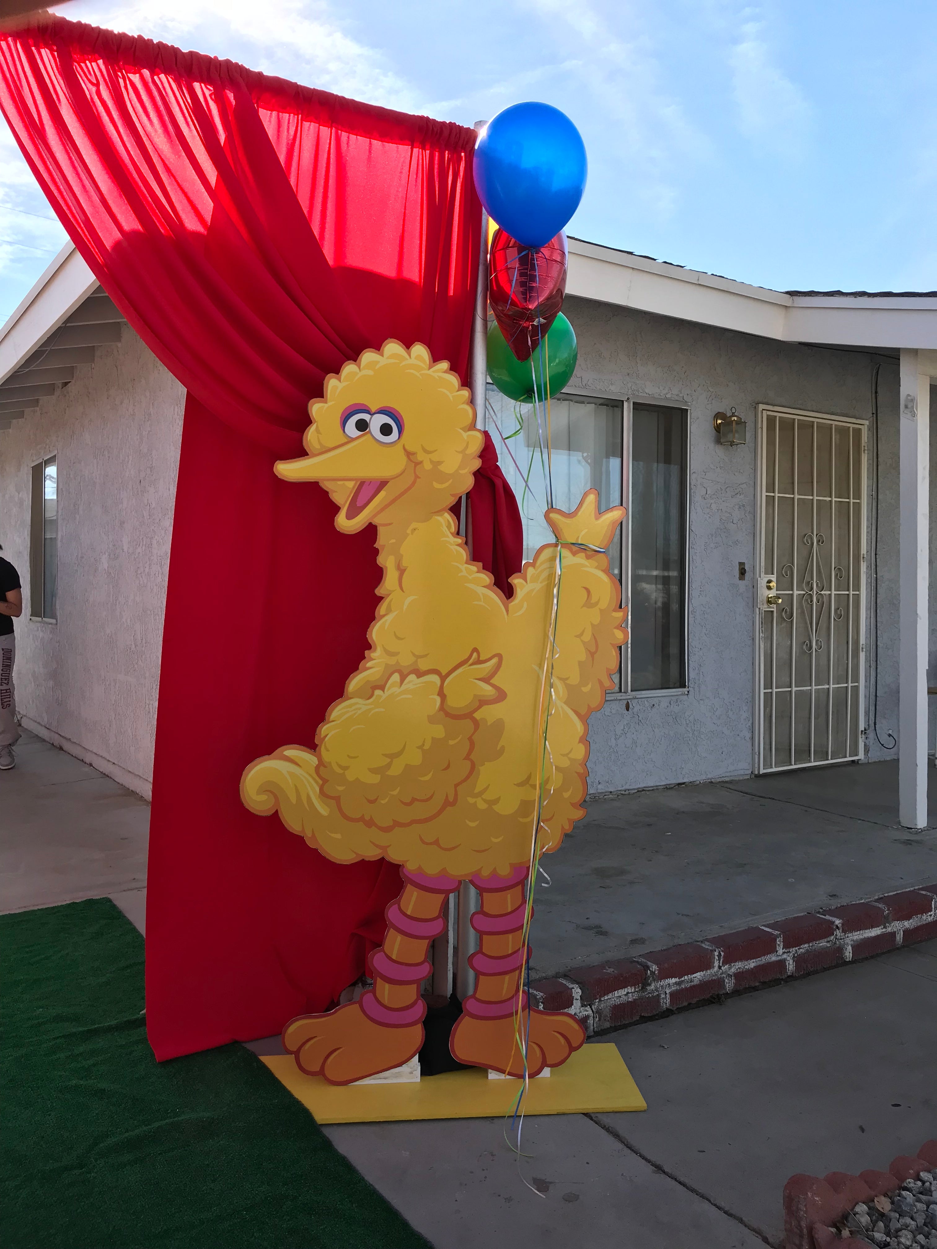 Big Bird Wood Cut Out Standee