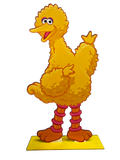 Big Bird Wood Cut Out Standee