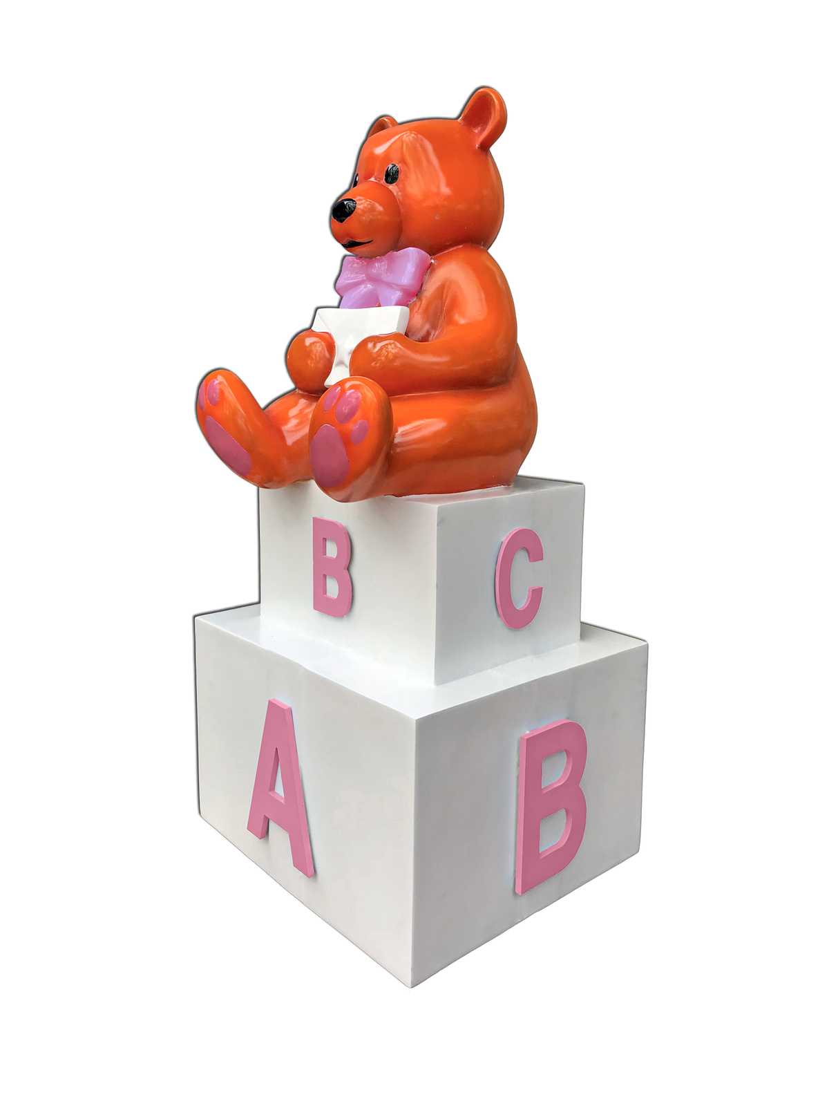 Light Pink Baby Block Teddy Bear