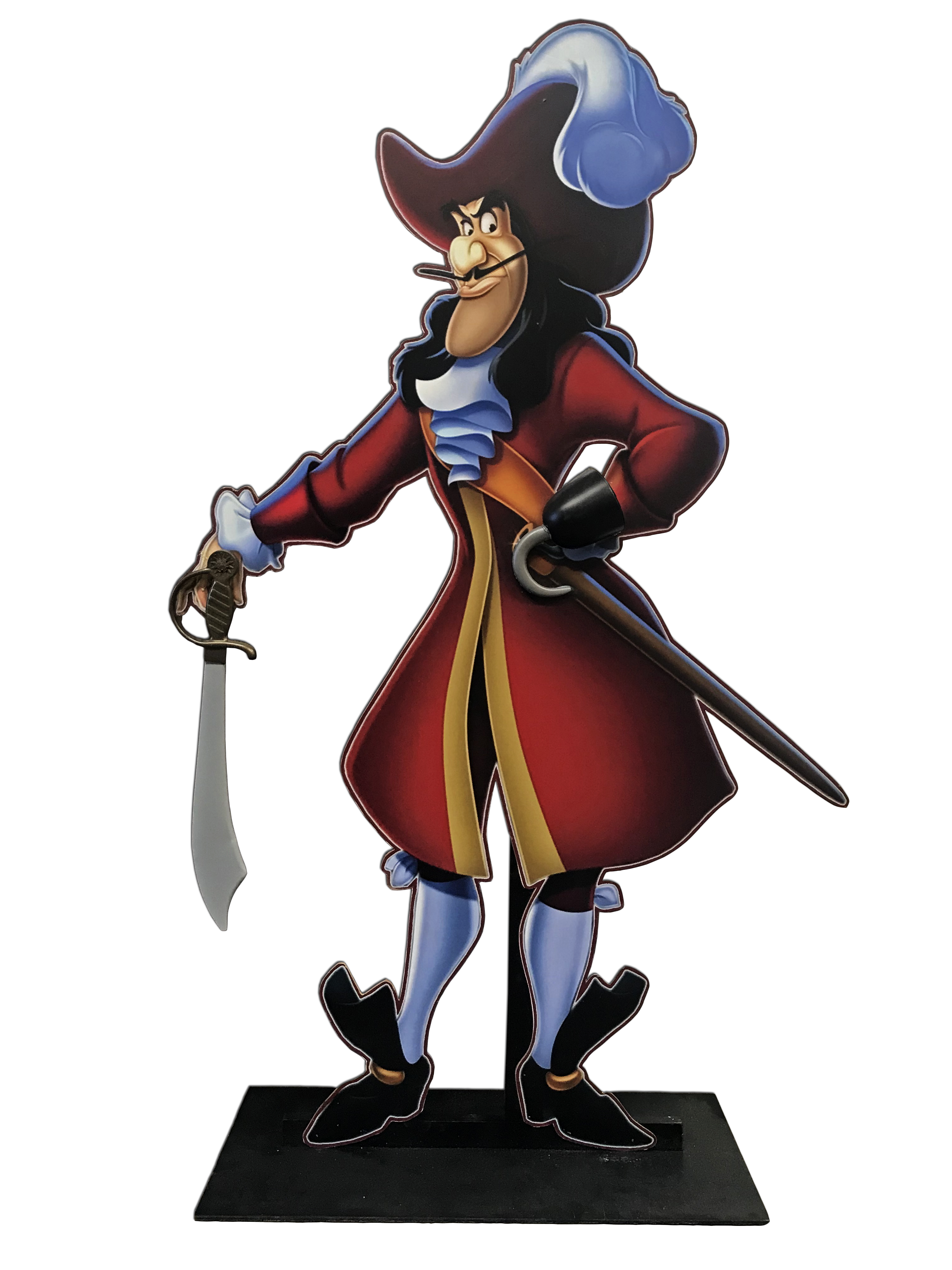 Captain Hook Wood Cut Out Standee