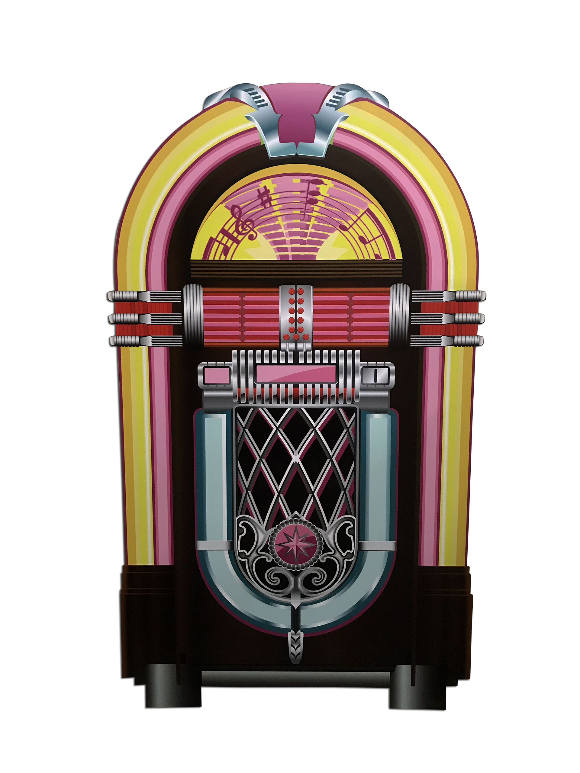 Juke Box Wood Cut Out Standee