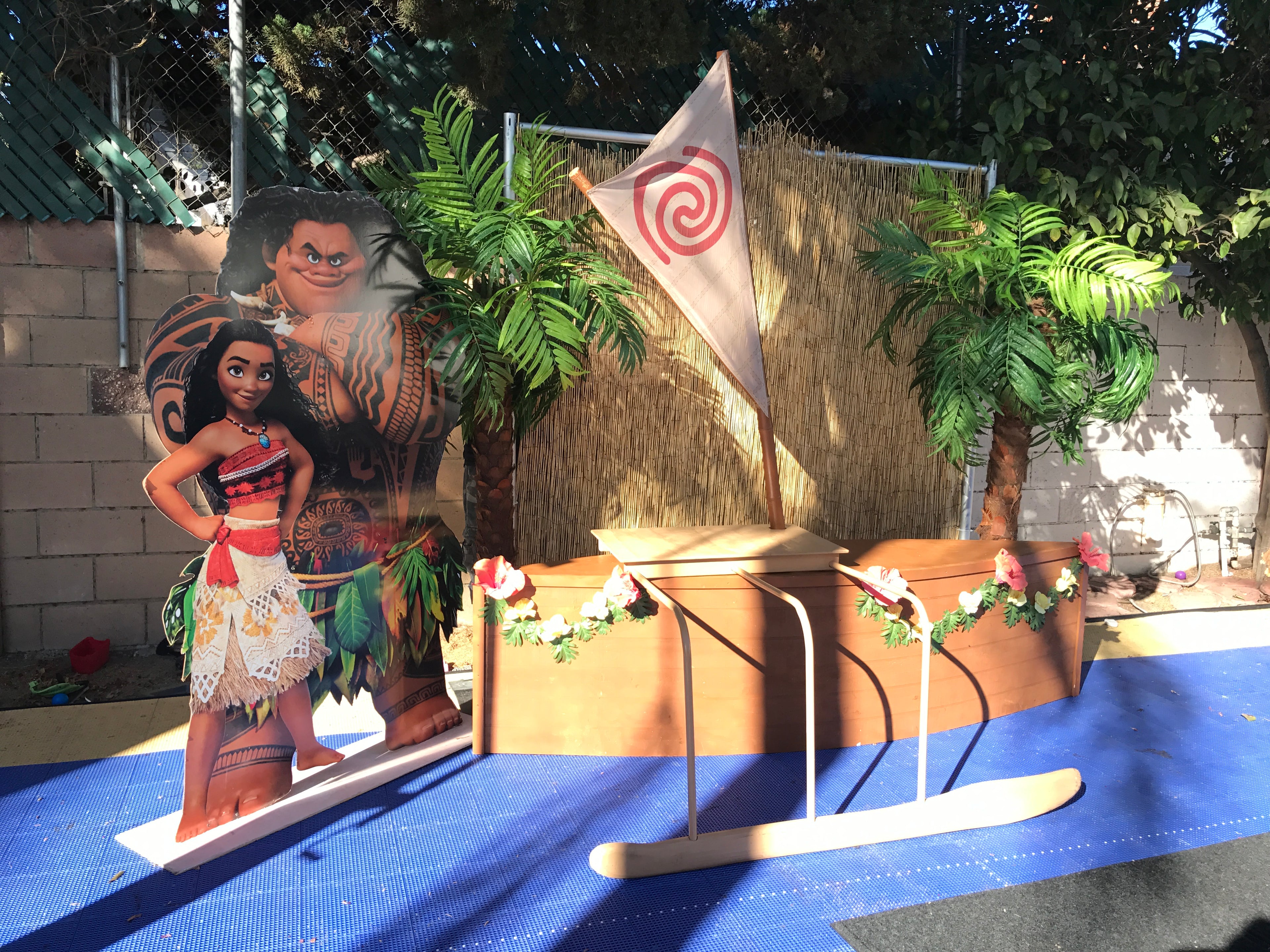 Moana & Maui Wood Cut Out Standee