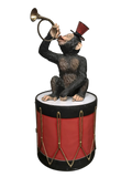 Circus Monkey With Red Drum